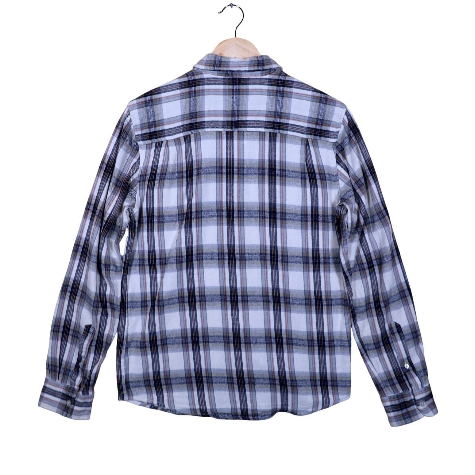 RETROFIT BRAND MFG Mens Plaid Long Sleeve Button Up Shirt Size S - Thumbnail 2