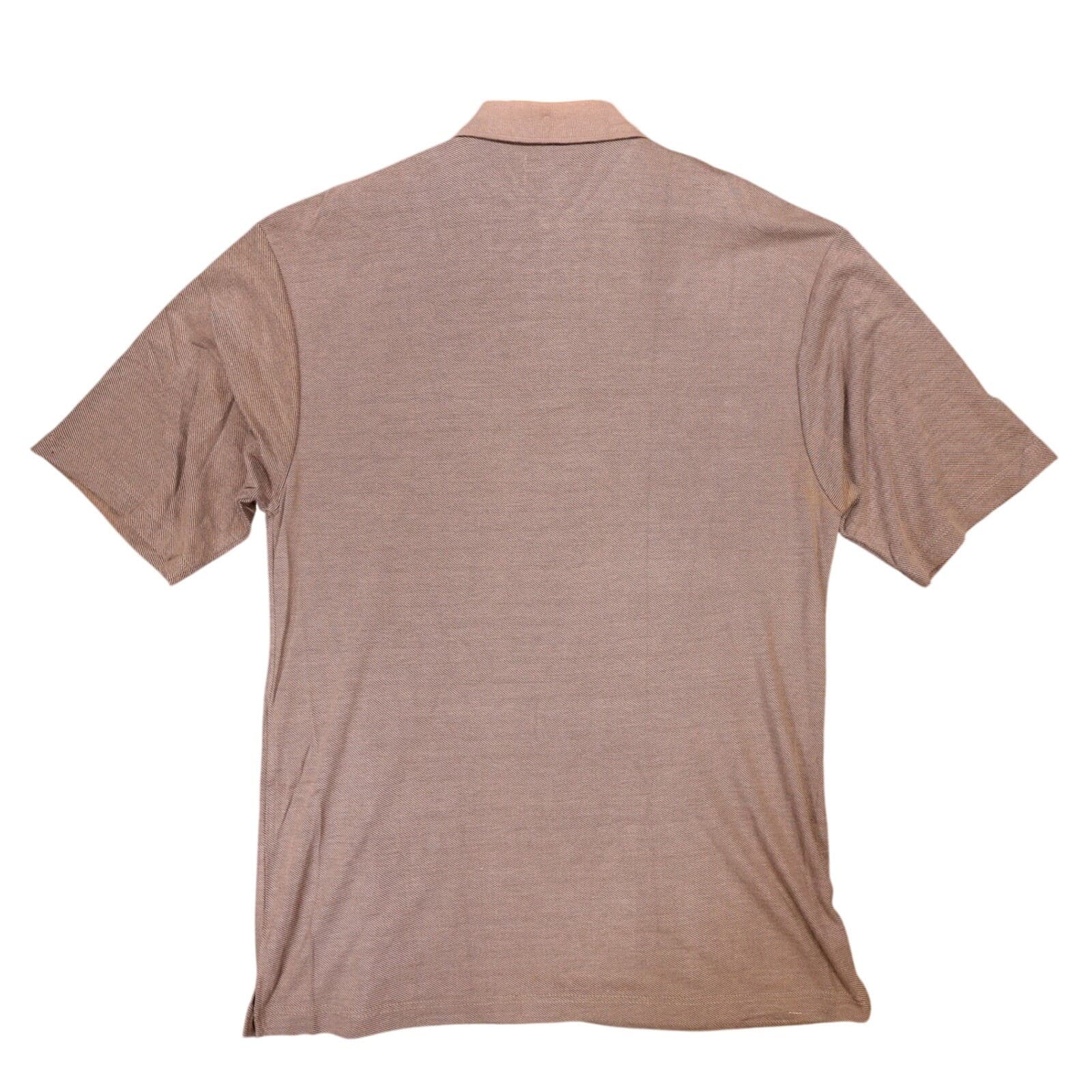 Montage Collection Polo Shirt Mens XL Brown Excellent Short Sleeve Textured - Thumbnail 2