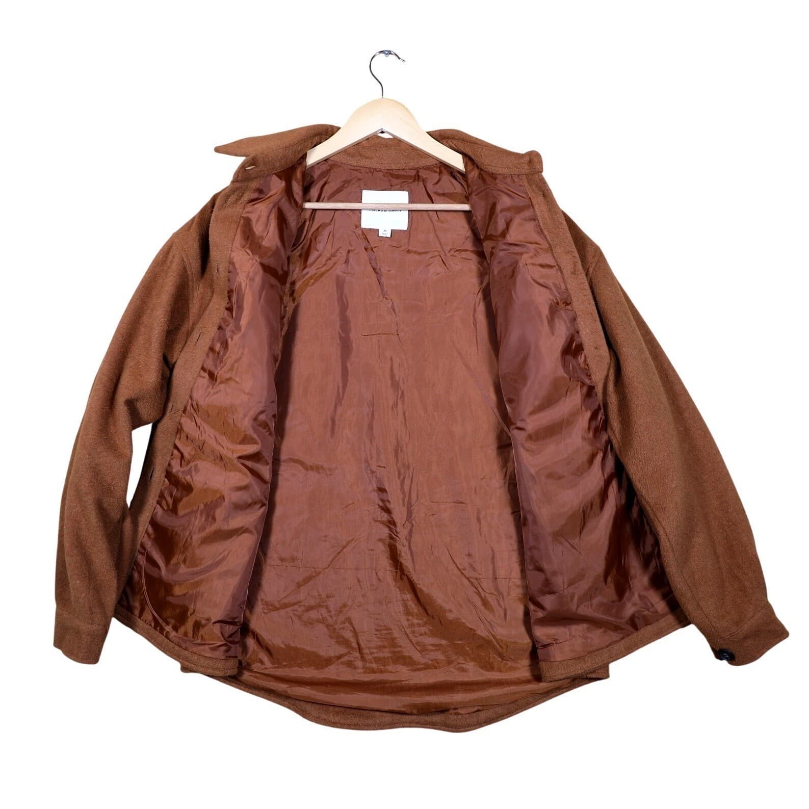 Thread Supply Men's Wool Blend Shacket Oversized Button Up Shirt Jacket Size M - Thumbnail 6