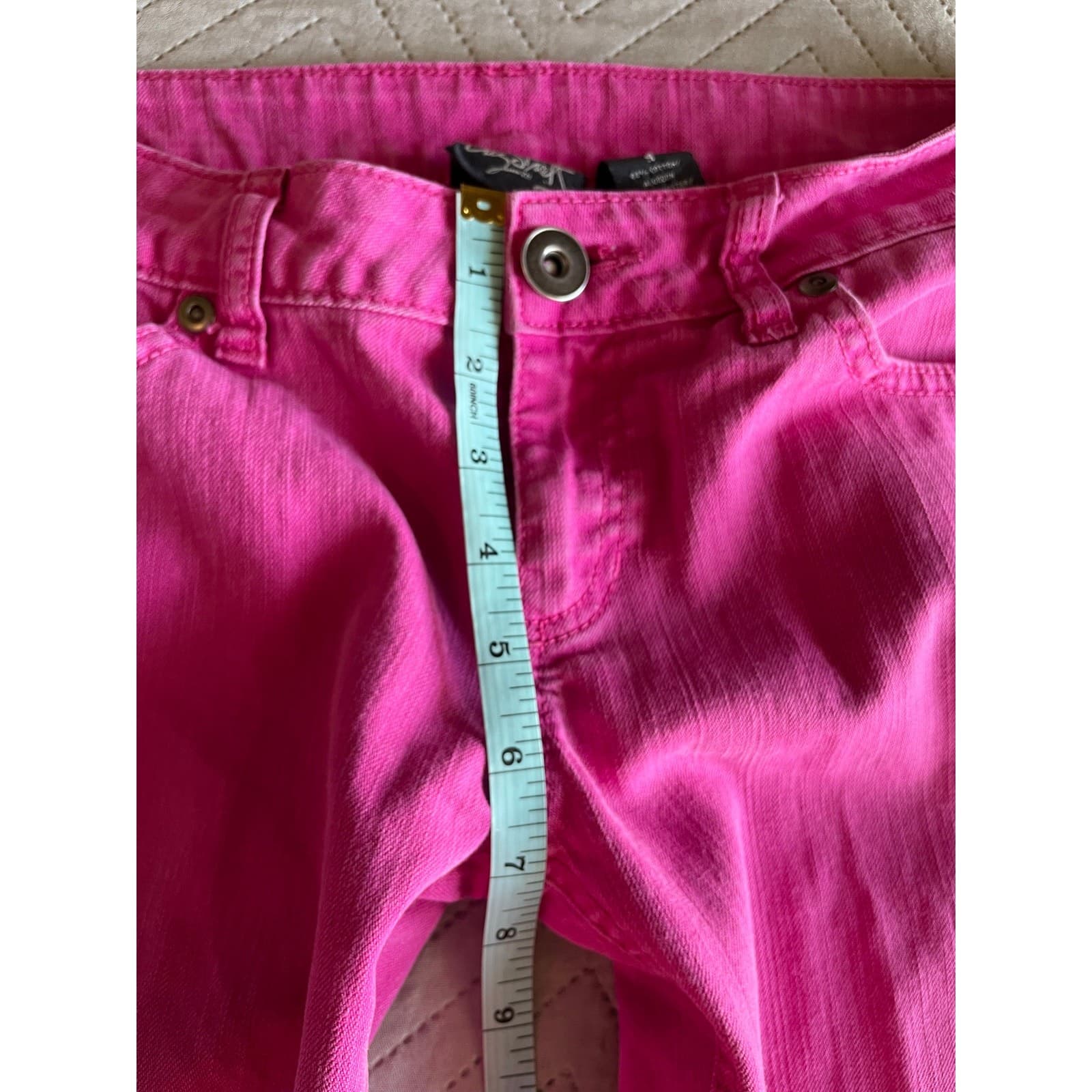 City Streets Womens Hot Pink Pants Size 9 - Thumbnail 6