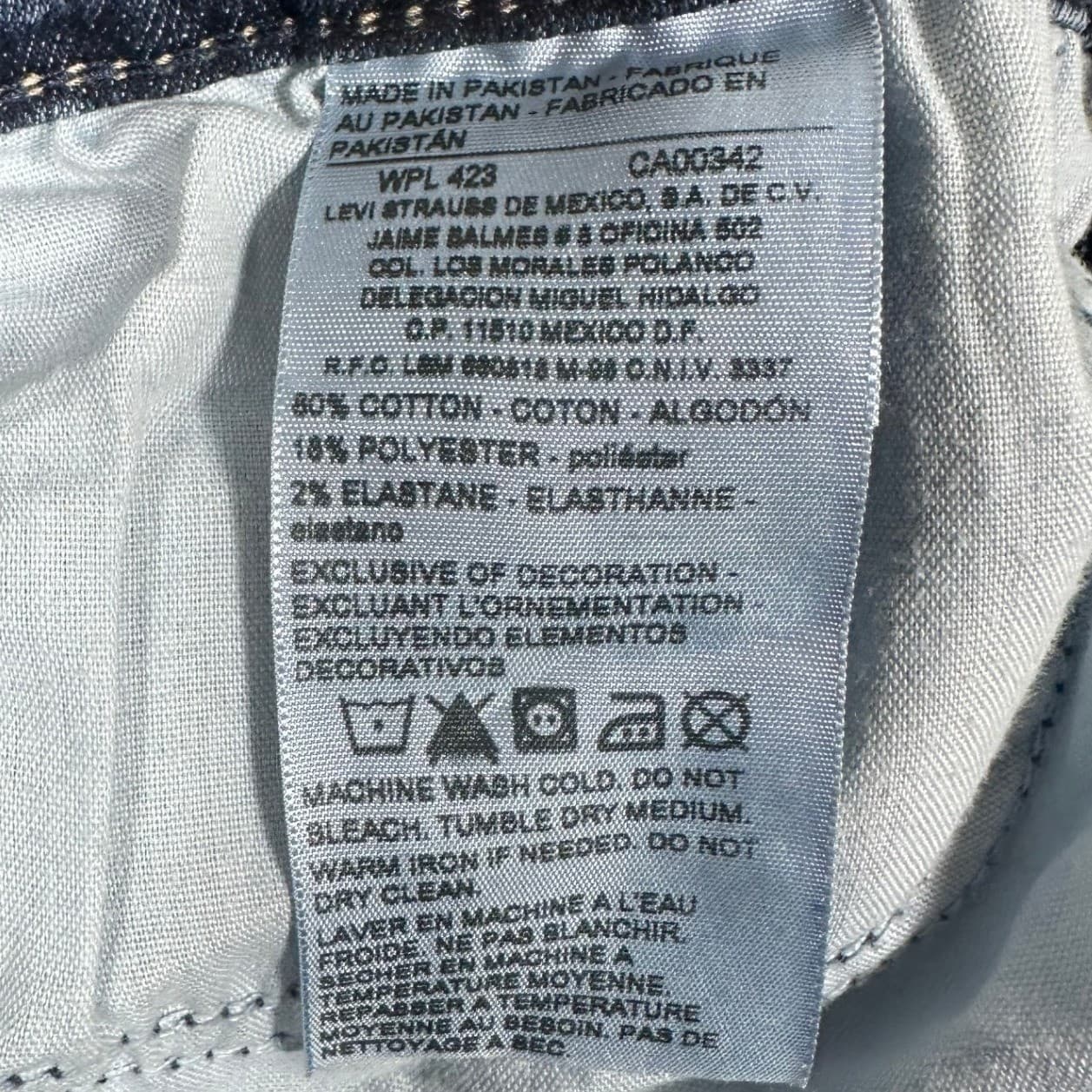 Levi Strauss Co Signature Modern Slim Cuffed Womens Jeans Dark Wash Size 4 - Thumbnail 6