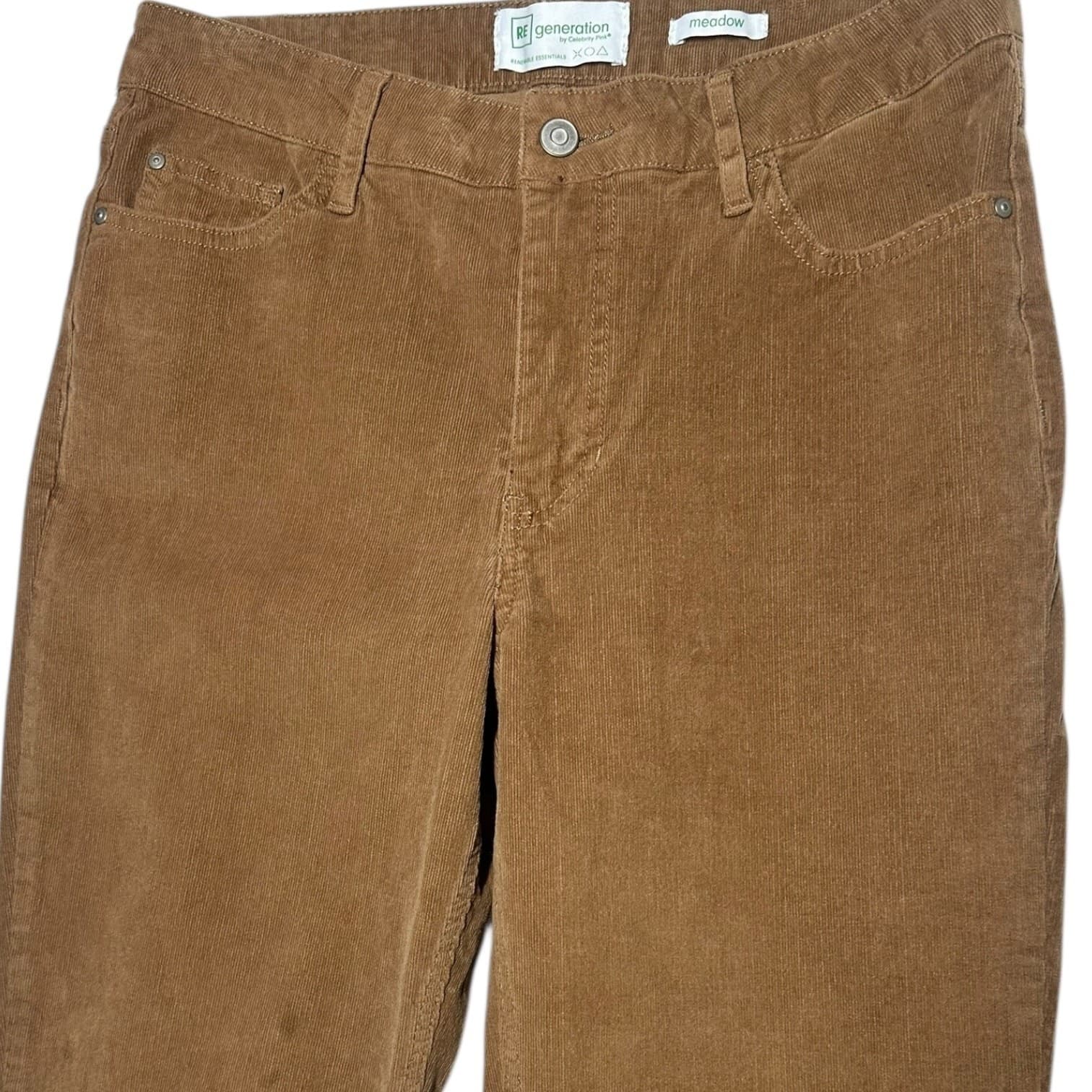 REgeneration Celebrity Pink Meadow Corduroy Pants Womens 11/30 Brown Slim - Thumbnail 3