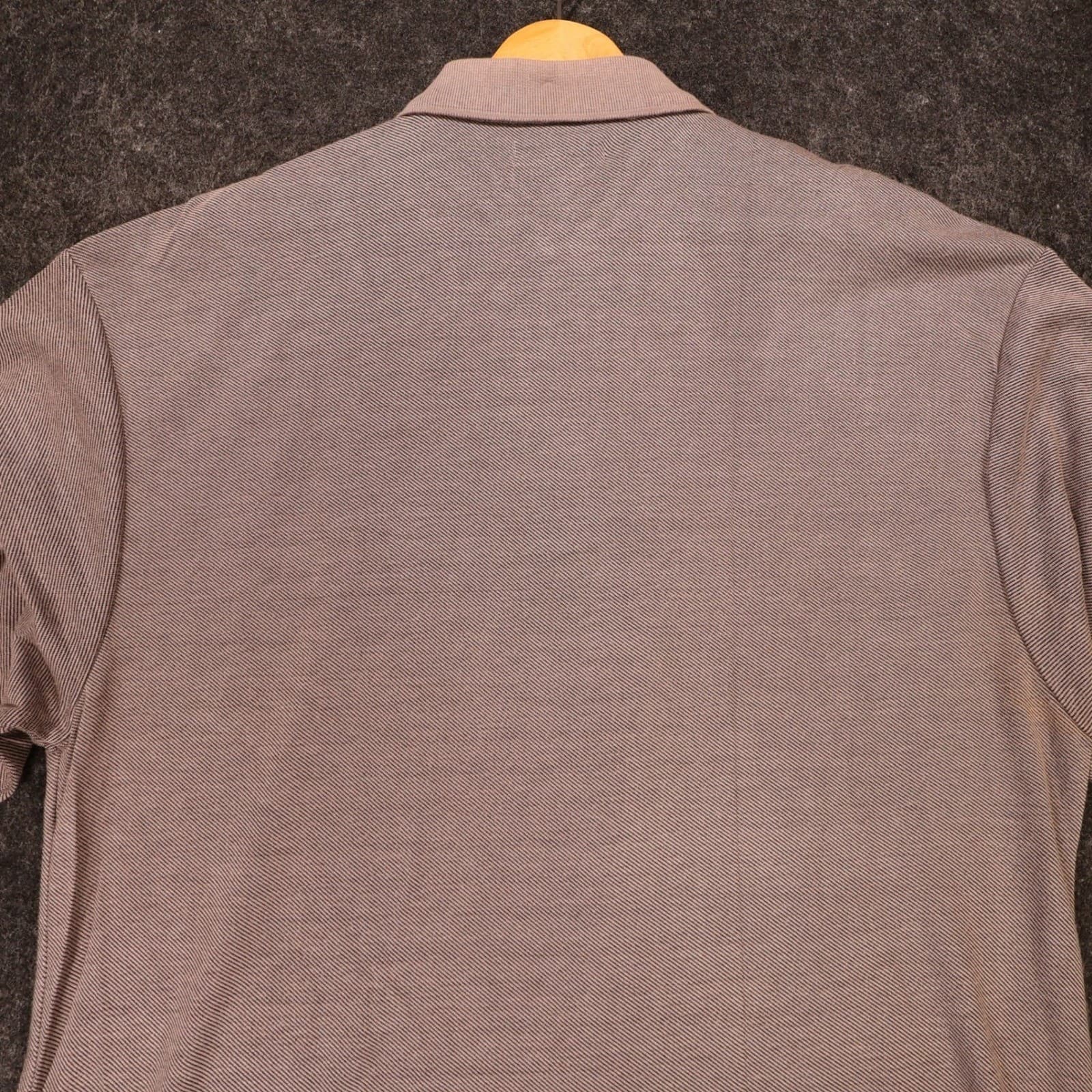 Montage Collection Polo Shirt Mens XL Brown Excellent Short Sleeve Textured - Thumbnail 6