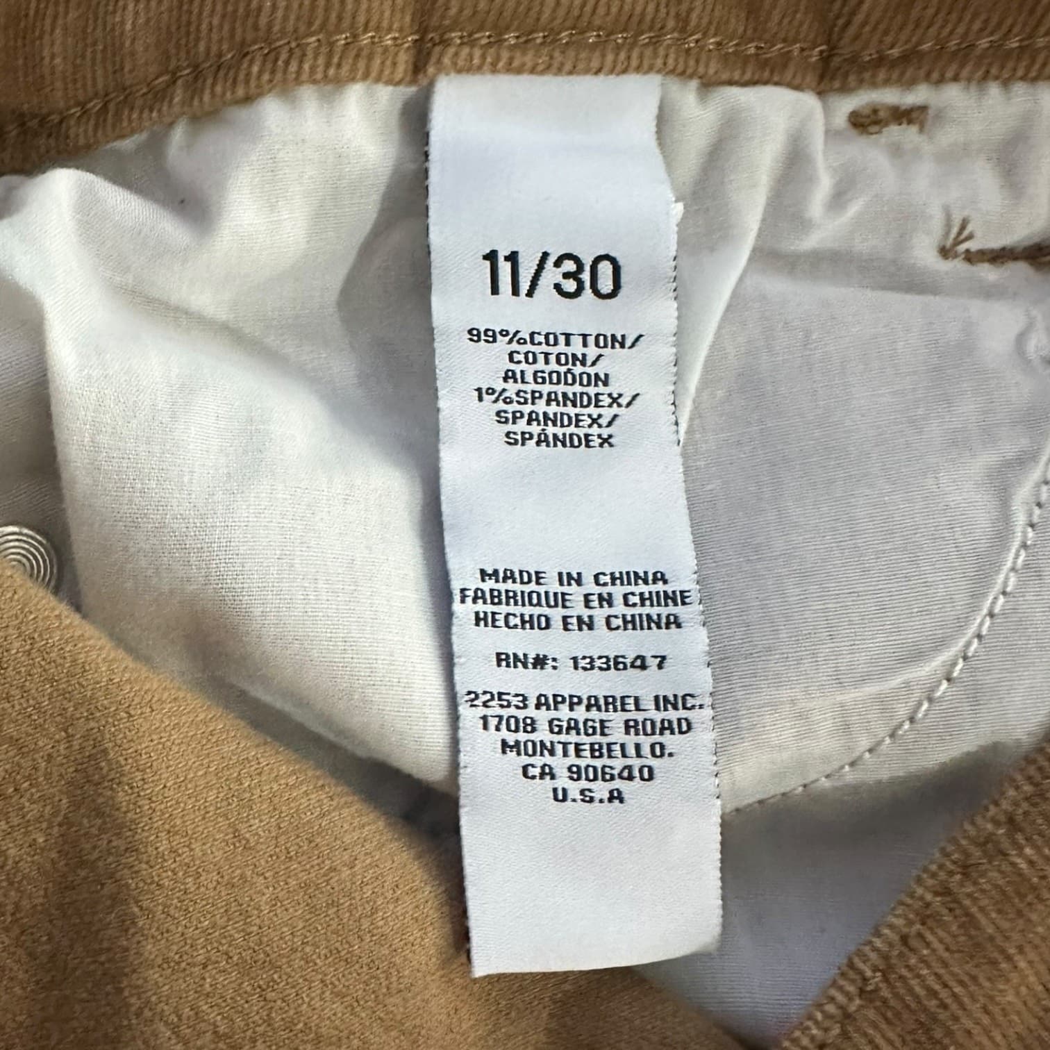 REgeneration Celebrity Pink Meadow Corduroy Pants Womens 11/30 Brown Slim - Thumbnail 6