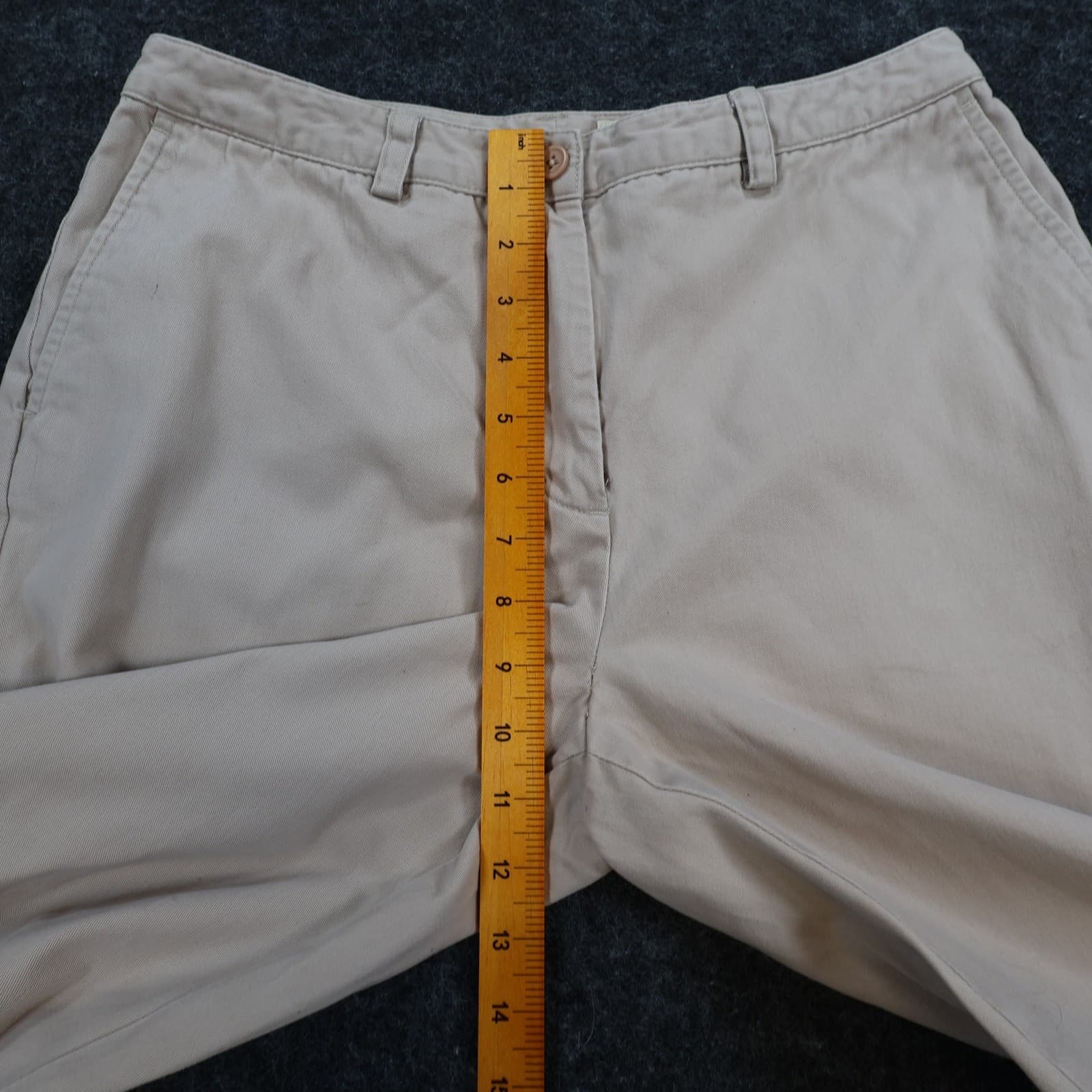 Eddie Bauer Chino Pants Womens 10 Tan 100% Cotton Straight Leg Classic Khaki - Thumbnail 5