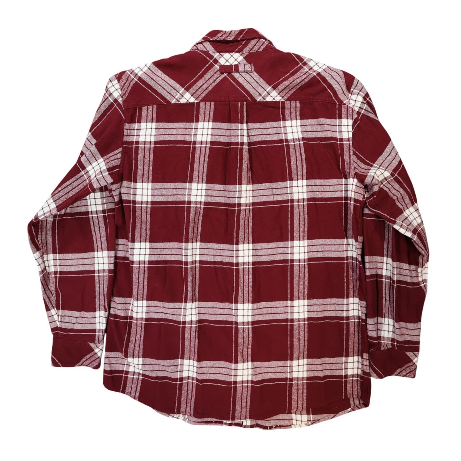 Legendary Whitetails Flannel Shirt Mens Large Maroon Excellent Plaid - Thumbnail 2