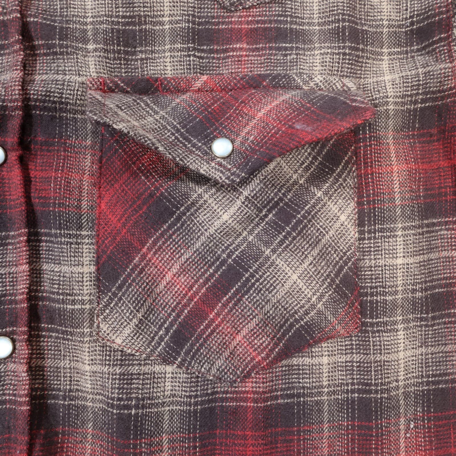 Canyon Guide Outfitters Flannel Shirt Mens XL Red Plaid Excellent Western Snap - Thumbnail 9