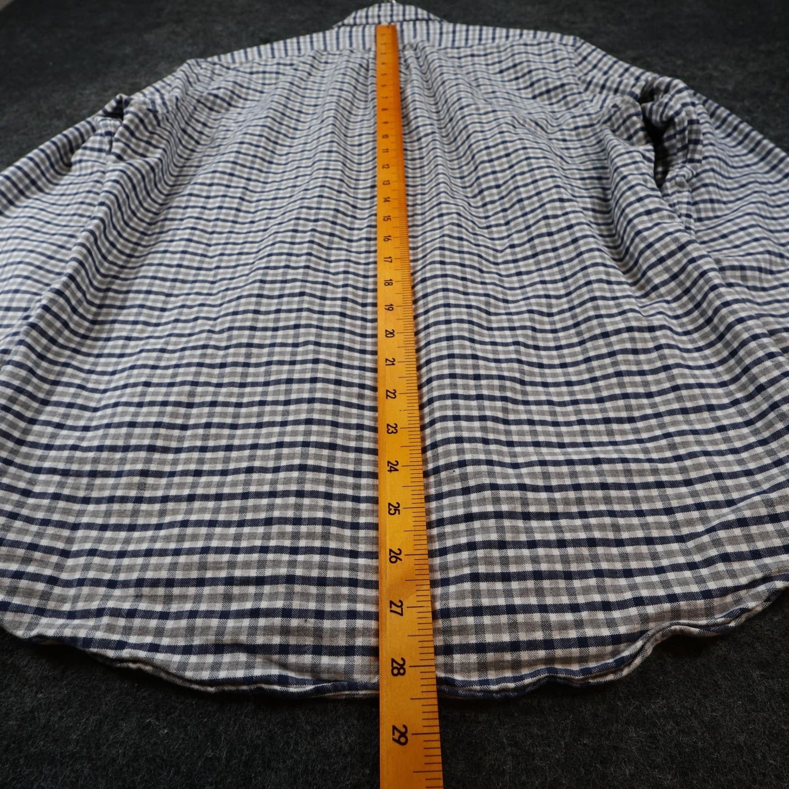 J.Crew Oxford Shirt Mens Medium Blue White 100% Cotton Slim Fit Button Down - Thumbnail 5