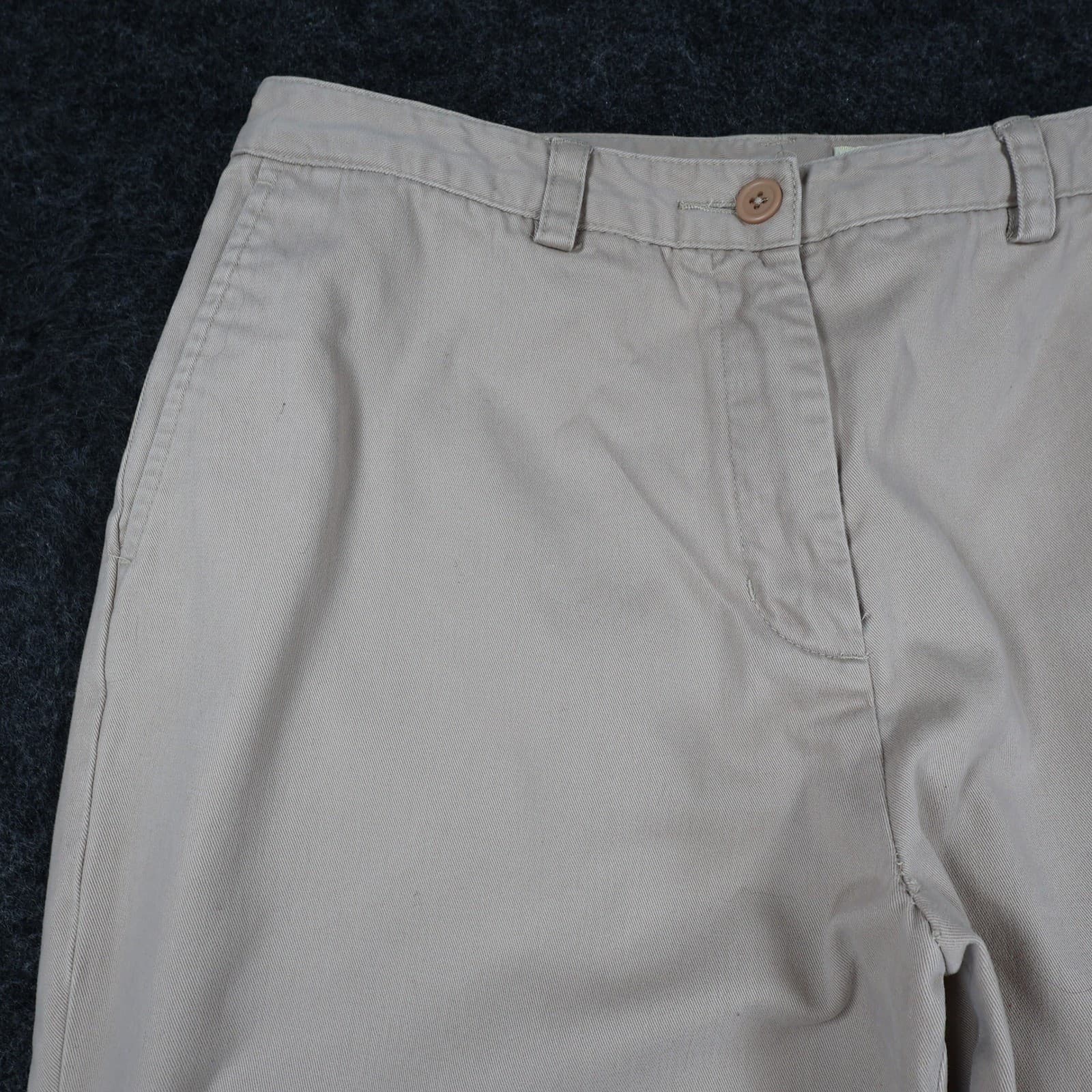 Eddie Bauer Chino Pants Womens 10 Tan 100% Cotton Straight Leg Classic Khaki - Thumbnail 10