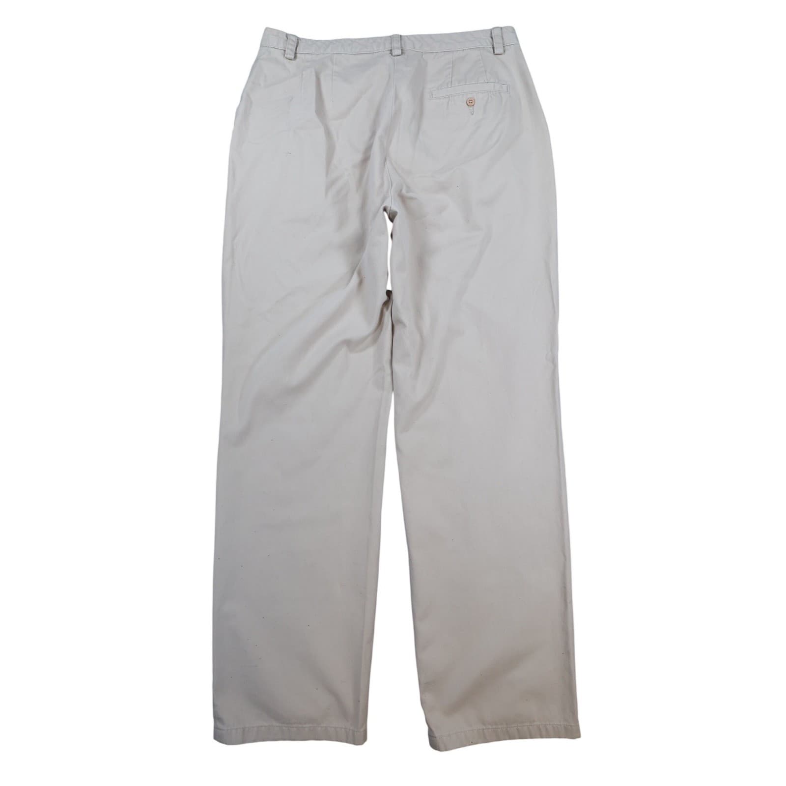 Eddie Bauer Chino Pants Womens 10 Tan 100% Cotton Straight Leg Classic Khaki - Thumbnail 2