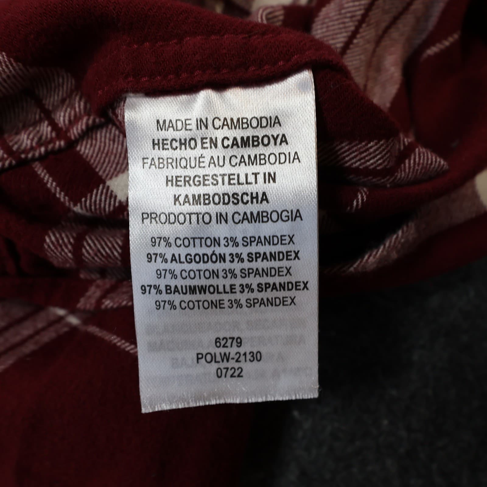 Legendary Whitetails Flannel Shirt Mens Large Maroon Excellent Plaid - Thumbnail 8