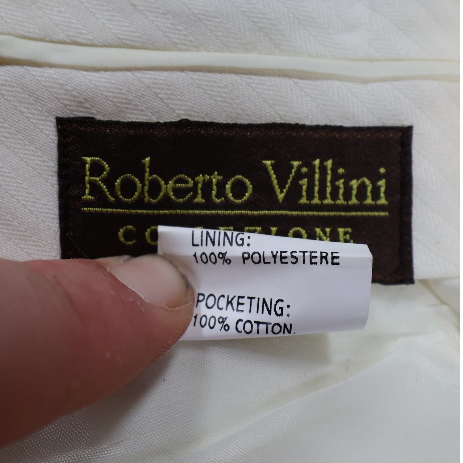 Roberto Villini Dress Pants Mens 46 Brown Excellent Wool Pleated Italian Style - Thumbnail 8