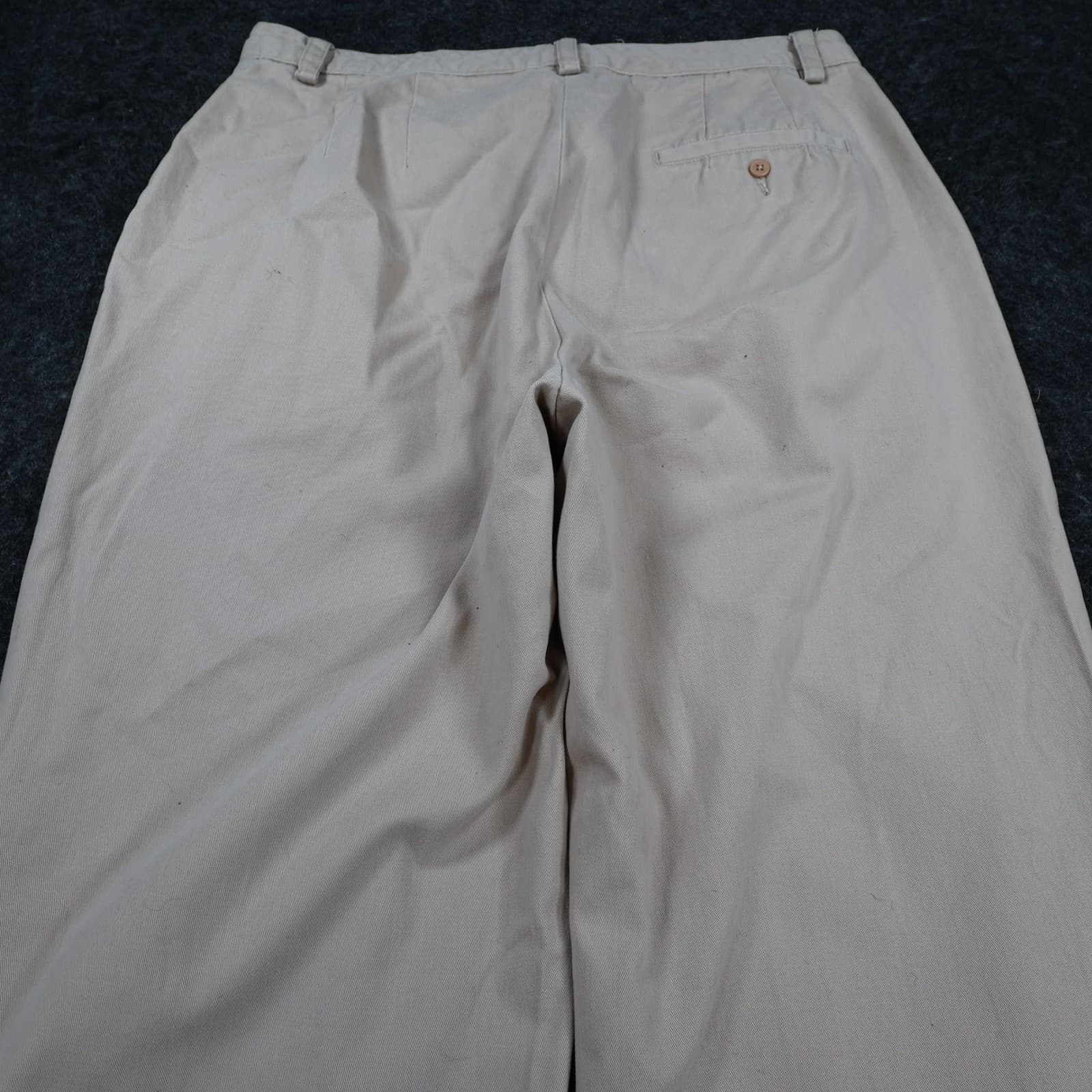 Eddie Bauer Chino Pants Womens 10 Tan 100% Cotton Straight Leg Classic Khaki - Thumbnail 9