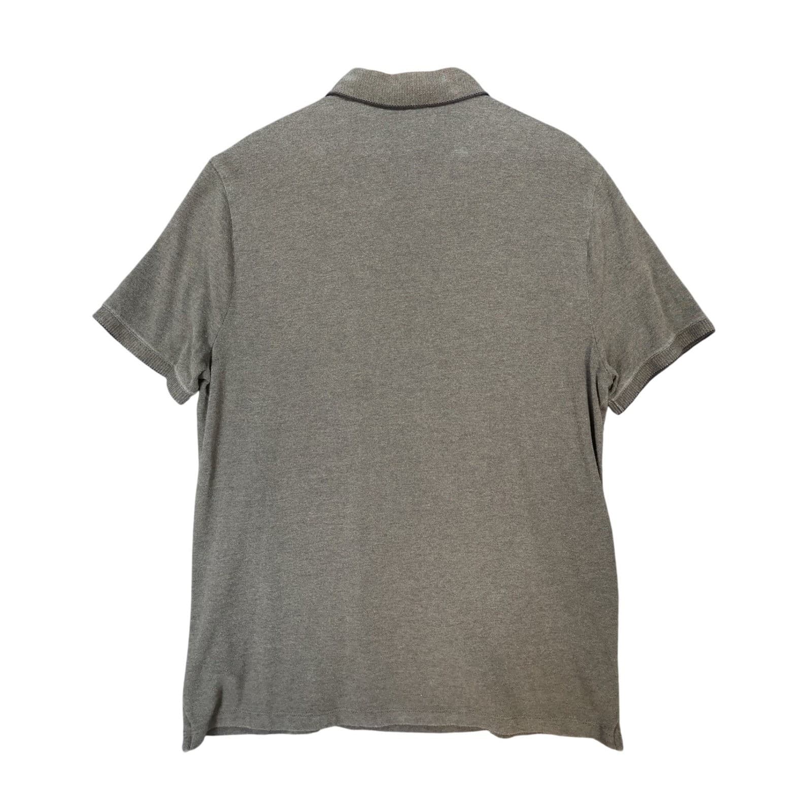 Express Polo Shirt Mens Large Olive Green Excellent Short Sleeve Pique Lion Logo - Thumbnail 2