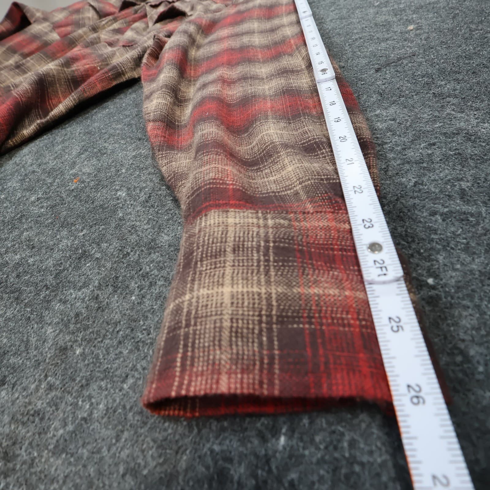 Canyon Guide Outfitters Flannel Shirt Mens XL Red Plaid Excellent Western Snap - Thumbnail 4
