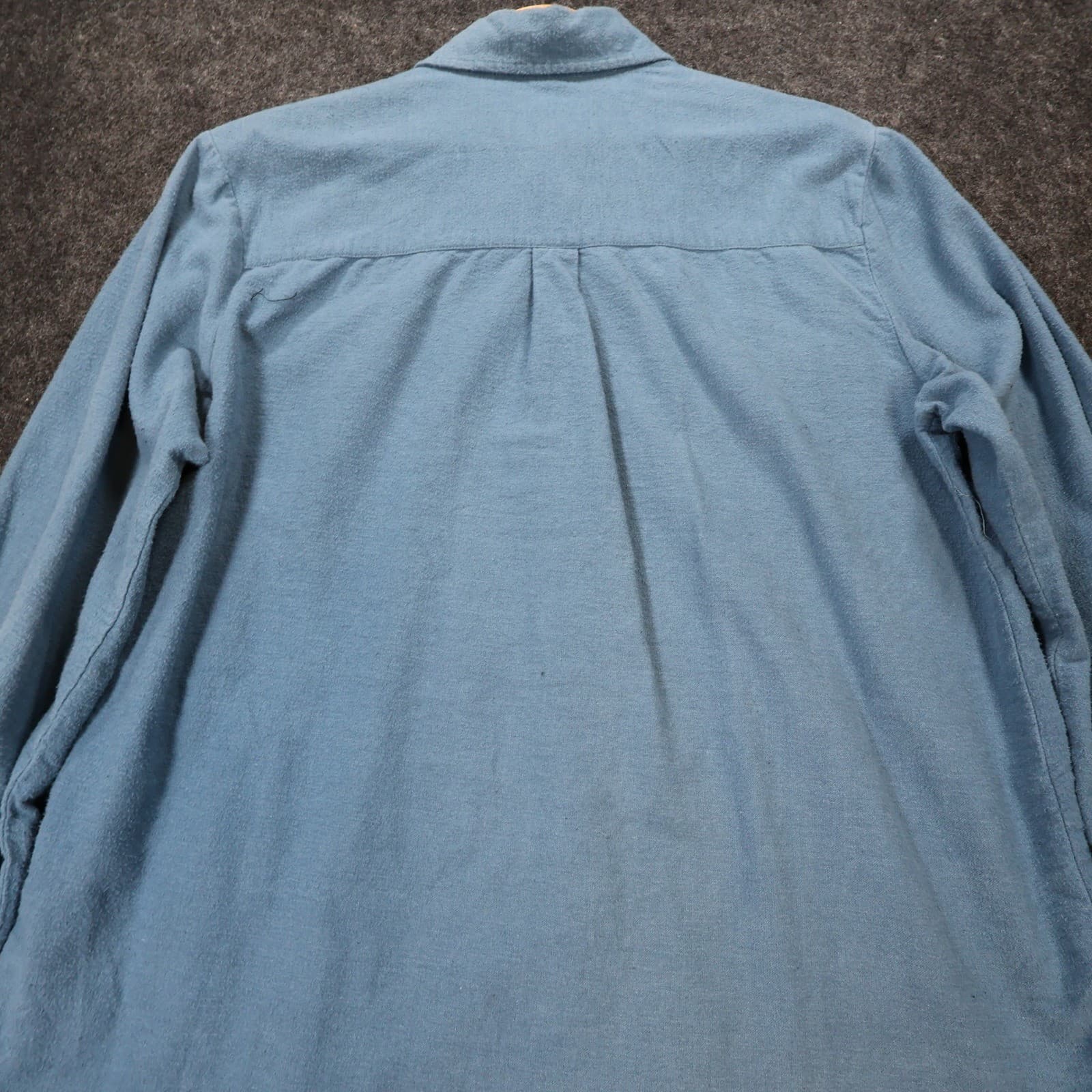 Stone Creek Button Up Shirt Mens M Blue Excellent Flannel Long Sleeve - Thumbnail 9