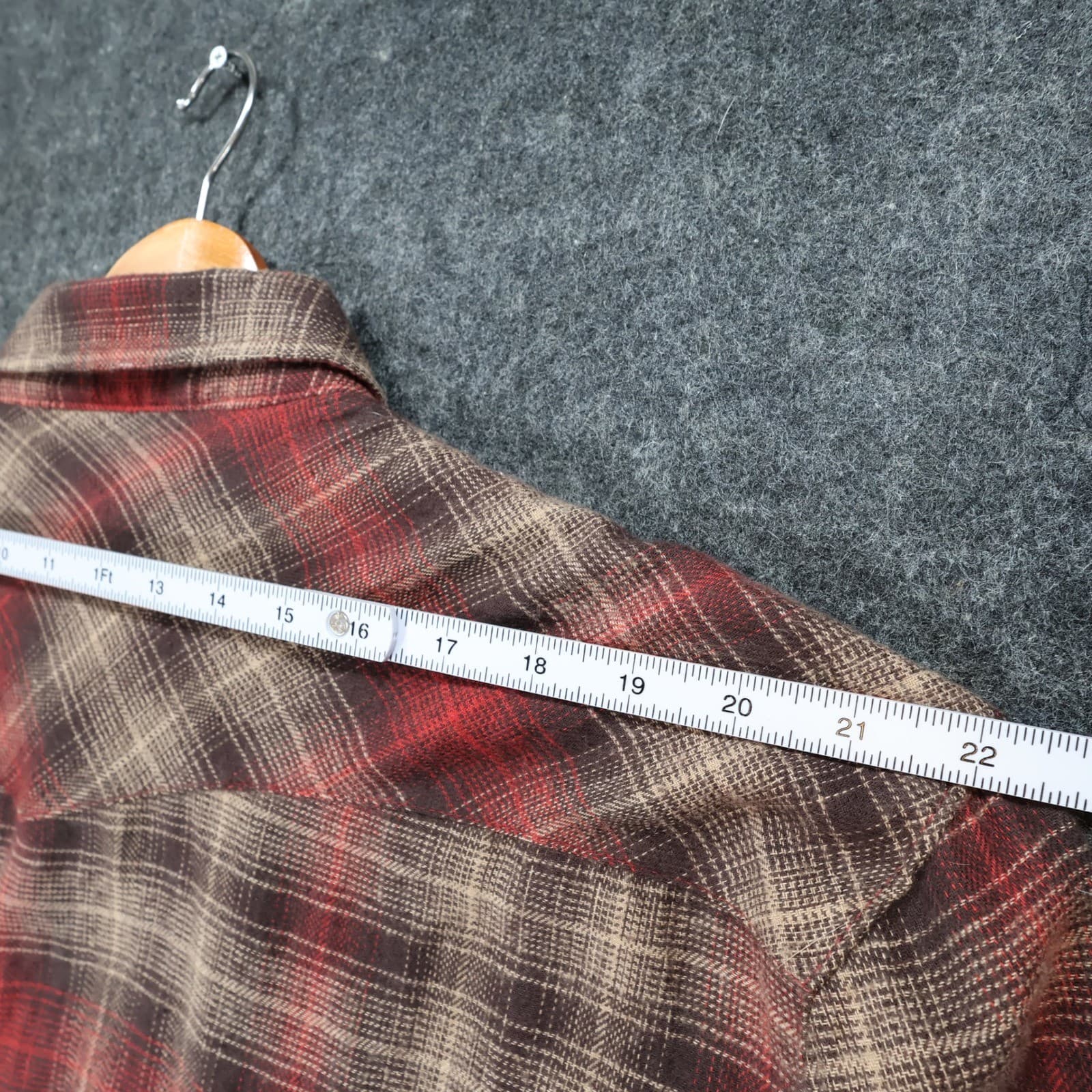Canyon Guide Outfitters Flannel Shirt Mens XL Red Plaid Excellent Western Snap - Thumbnail 6