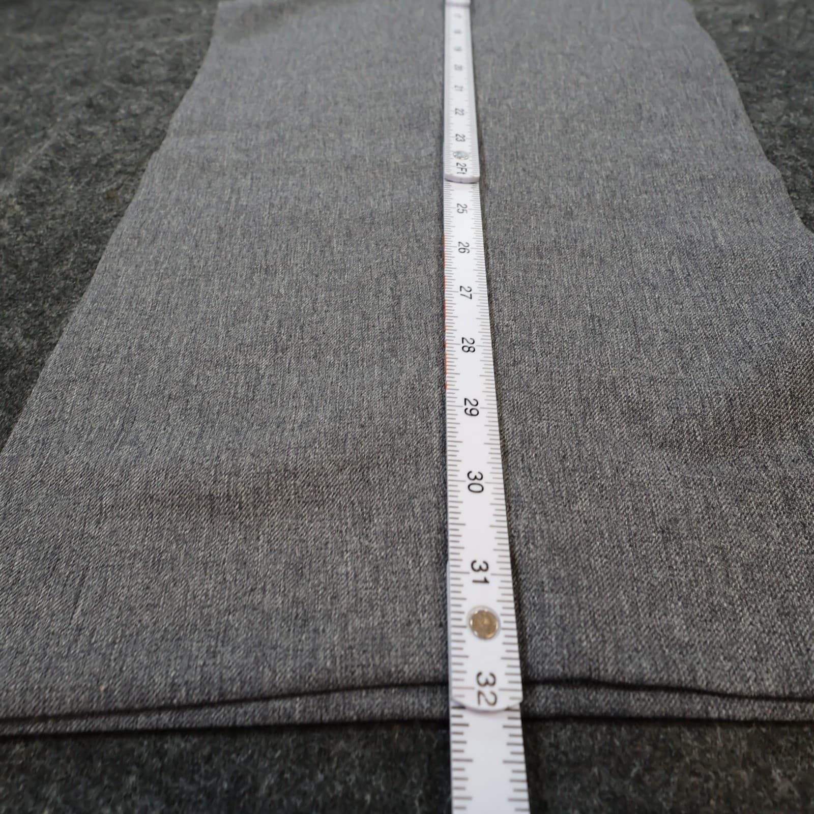 Towncraft Dress Pants Mens 44x34 Grey Excellent Pleated Front Classic Fit - Thumbnail 4