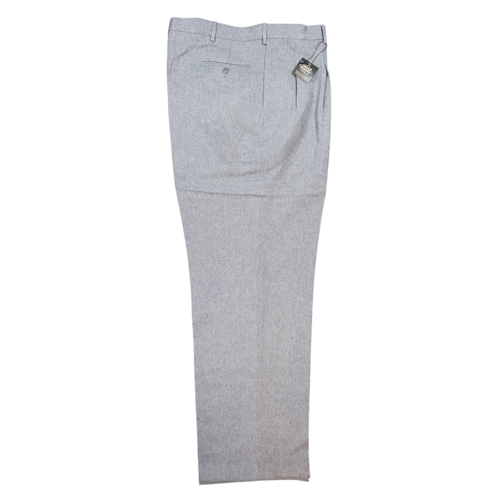 Towncraft Dress Pants Mens 44x34 Grey Excellent Pleated Front Classic Fit - Thumbnail 9