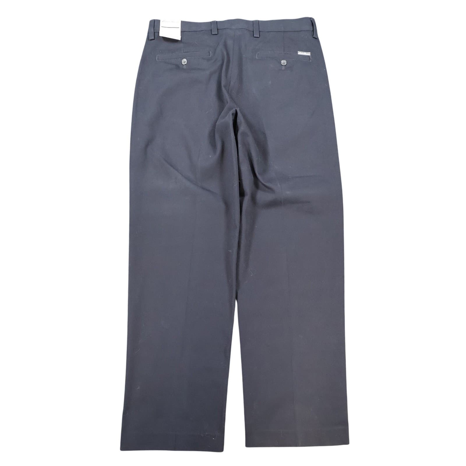 Eddie Bauer Chino Pants Mens 34x32 Navy Blue 100% Cotton Relaxed Straight Leg - Thumbnail 2