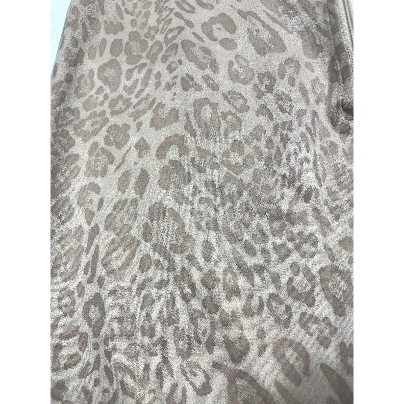 Windsor Women's Small Light Mauve Cheetah Print Mini Skirt | Fitted Stretch - Thumbnail 2