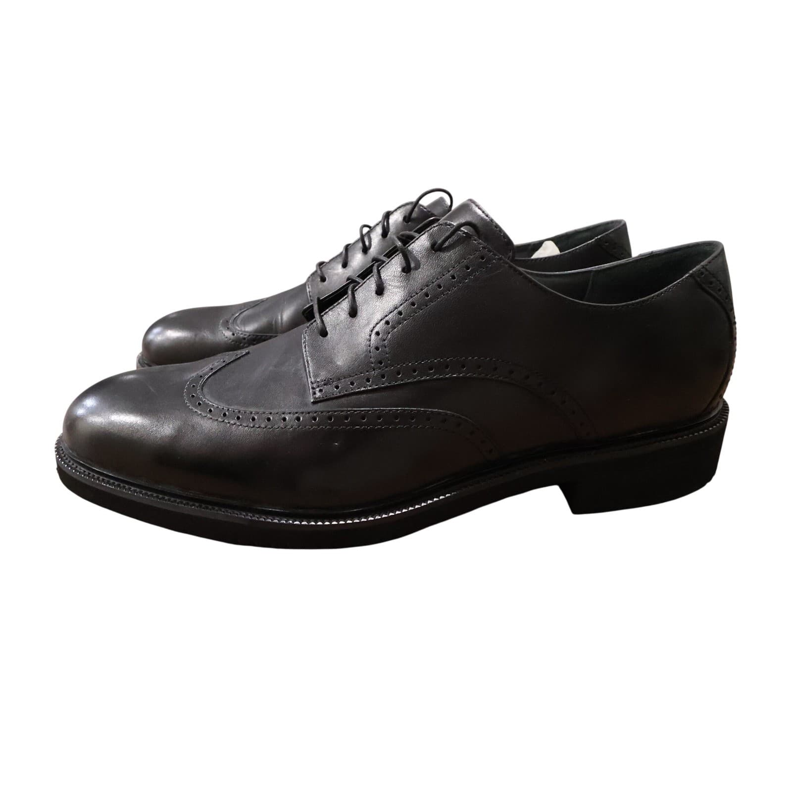 Rockport Tribunal Wingtip Oxford Mens 13 Black New Leather Brogue Lace Up - Thumbnail 4