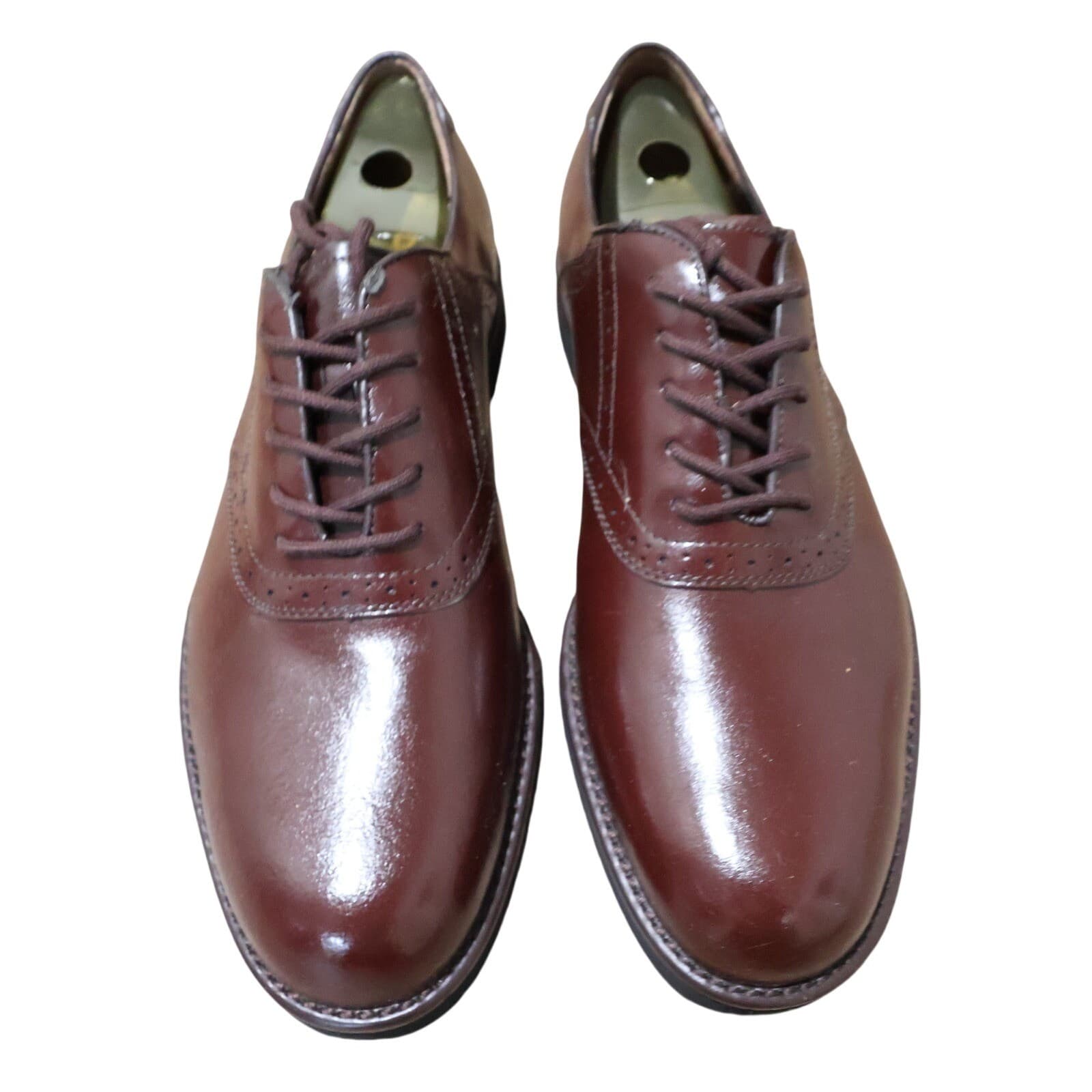 Dex Classic Ferris Oxford Shoes Mens 13 Burgundy New Ferris DM1052-4 - Thumbnail 2