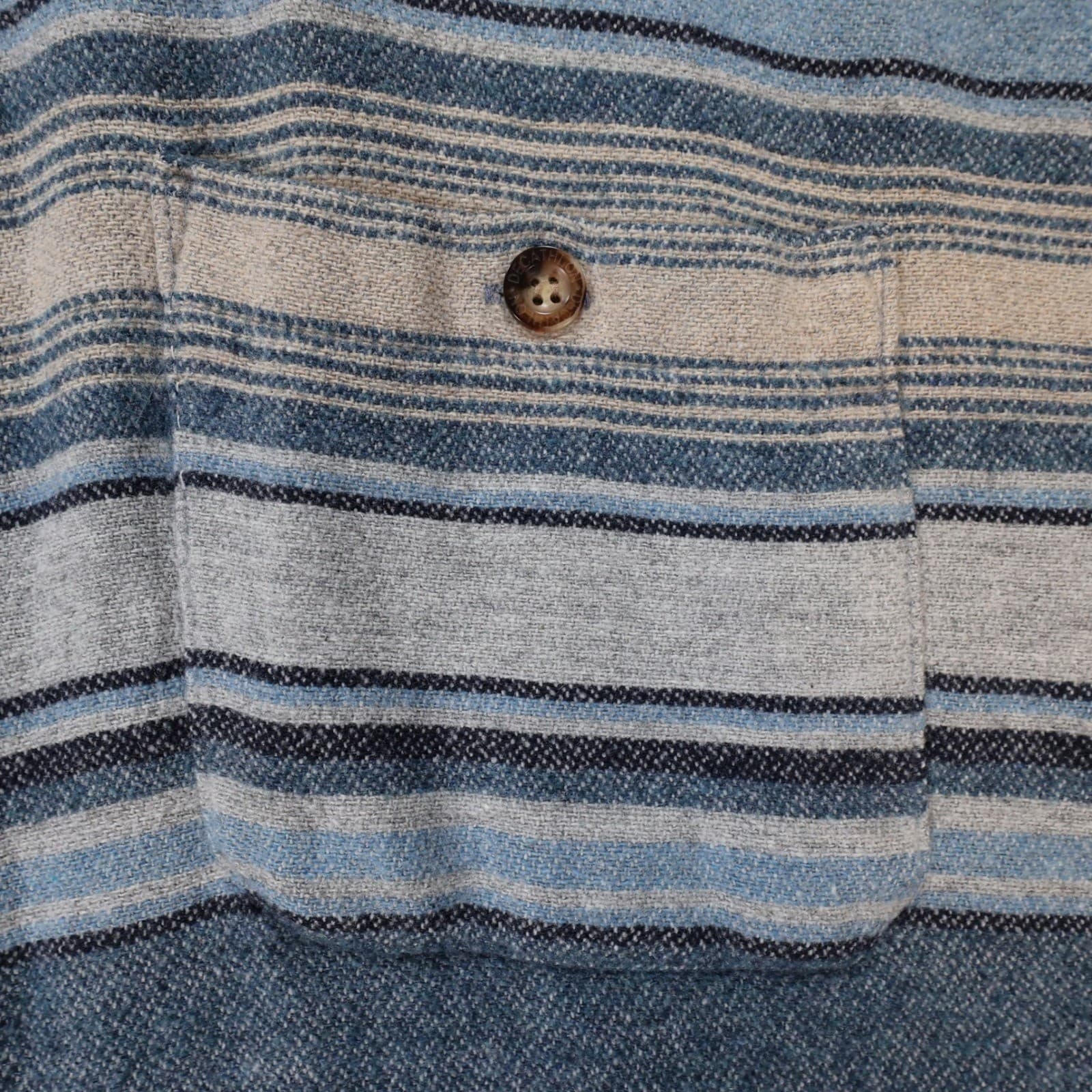 Comfort Outfitter Button Up Shirt Mens XL Blue Excellent Long Sleeve Cotton - Thumbnail 7