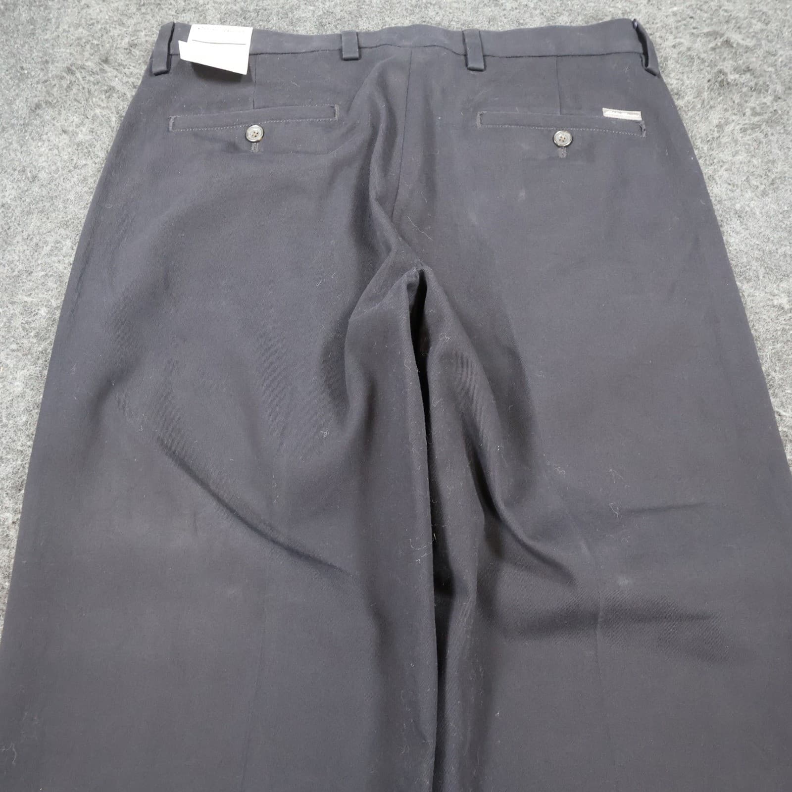 Eddie Bauer Chino Pants Mens 34x32 Navy Blue 100% Cotton Relaxed Straight Leg - Thumbnail 11