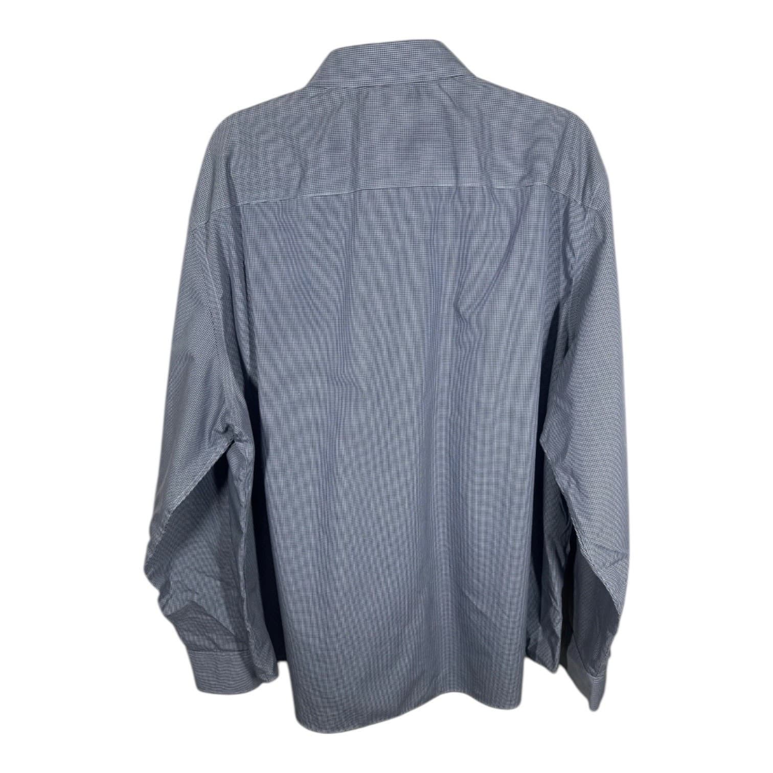 UNTUCKit Men's 3XL Blue Checkered Button-Down Shirt Classic Casual - Thumbnail 2