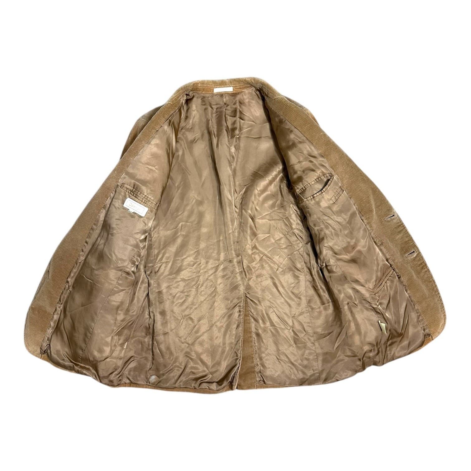 Oakbrook Men's 44R Tan Vintage Corduroy Blazer Jacket Classic Sharp - Thumbnail 4