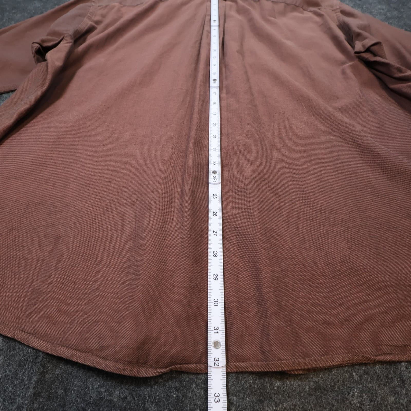 REPP LTD Button Up Mens 18-34/35 Brown Excellent Short Sleeve Textured Cotton - Thumbnail 5