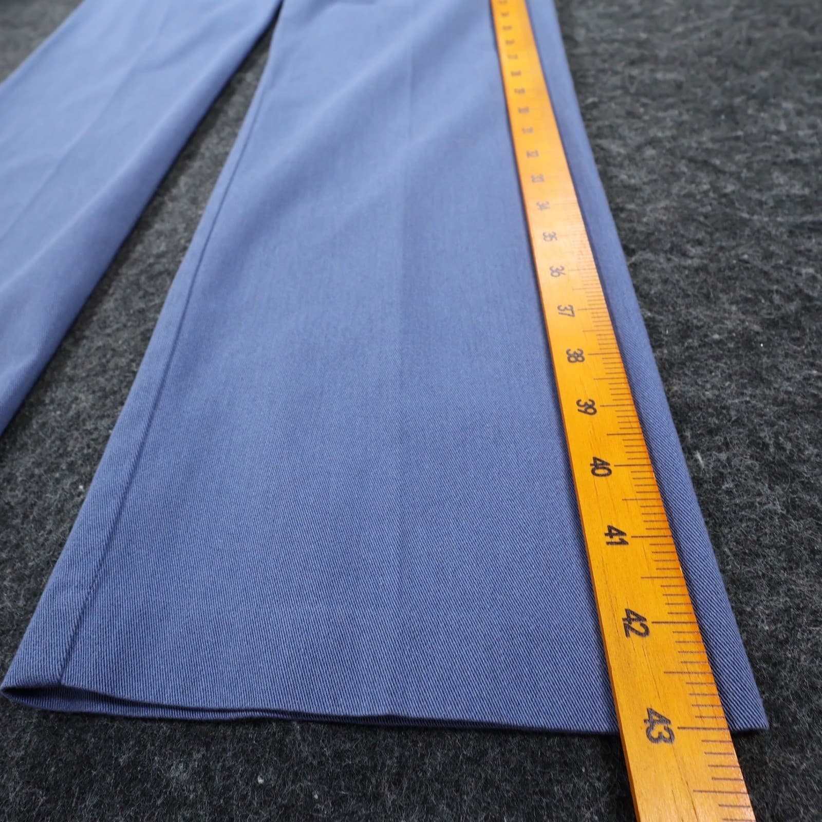 Roundtree & Yorke Dress Pants Mens 36x32 Blue Cotton Stretch travelSMART Chinos - Thumbnail 3