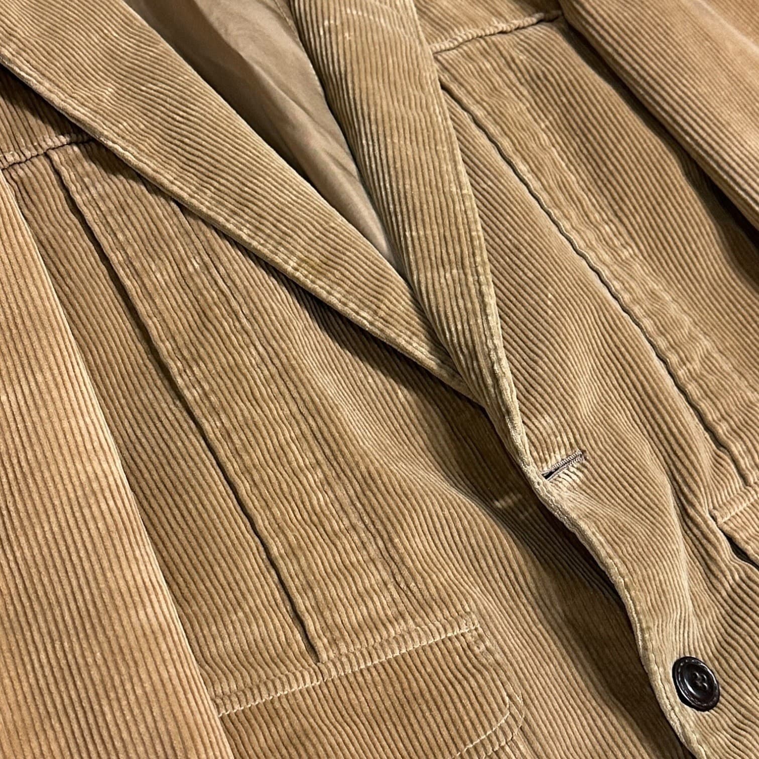 Oakbrook Men's 44R Tan Vintage Corduroy Blazer Jacket Classic Sharp - Thumbnail 5