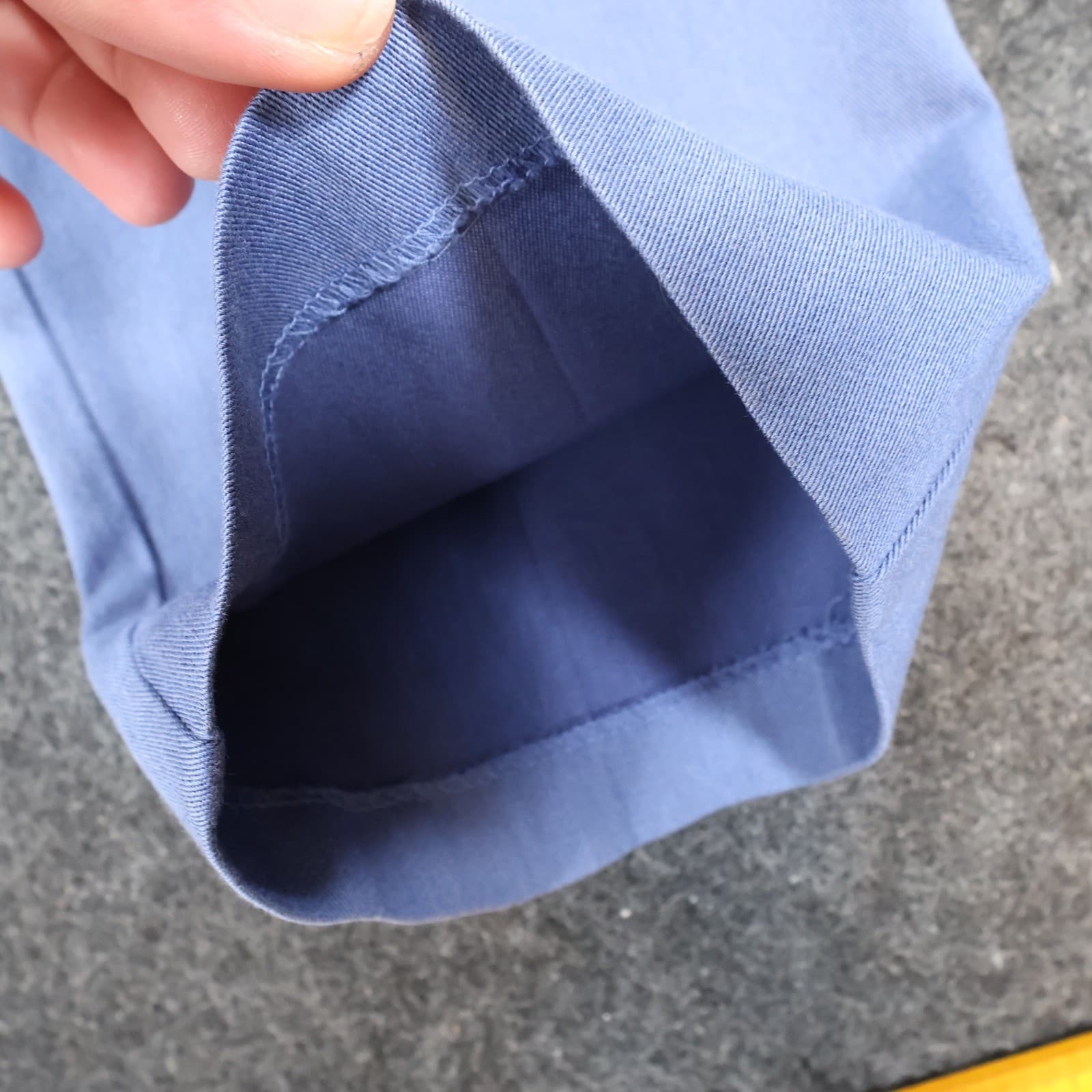 Roundtree & Yorke Dress Pants Mens 36x32 Blue Cotton Stretch travelSMART Chinos - Thumbnail 13