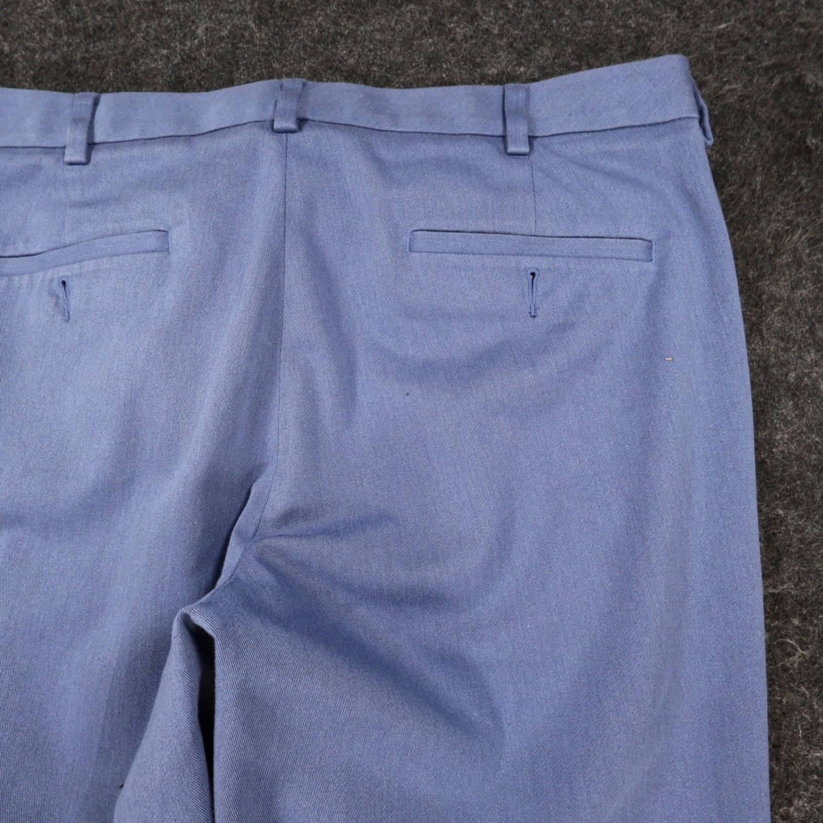 Roundtree & Yorke Dress Pants Mens 36x32 Blue Cotton Stretch travelSMART Chinos - Thumbnail 11