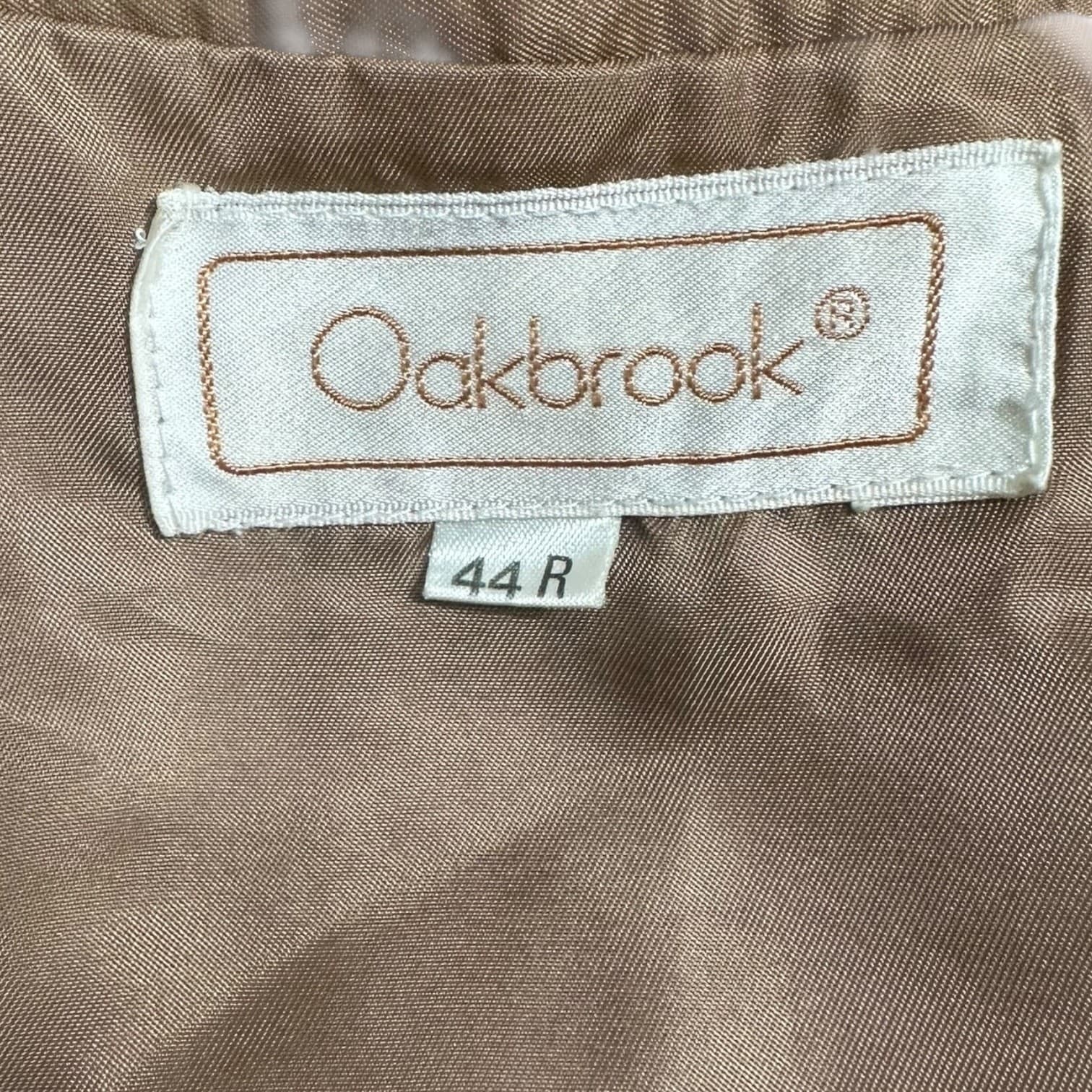 Oakbrook Men's 44R Tan Vintage Corduroy Blazer Jacket Classic Sharp - Thumbnail 6