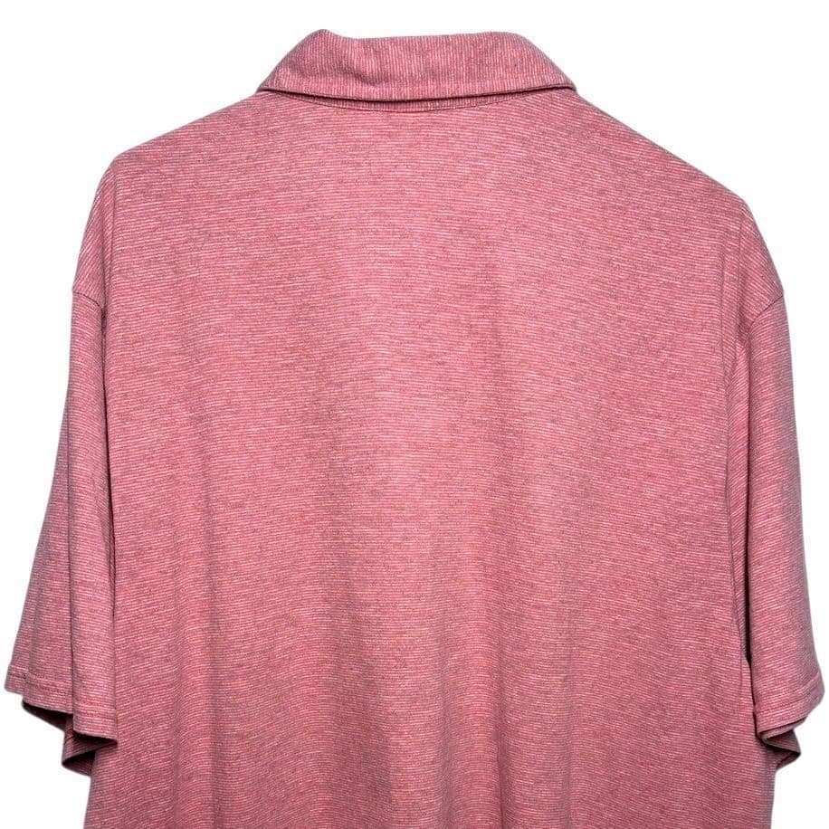 Roundtree & Yorke Mens Heathered Red Short Sleeve Polo Shirt Size Medium - Thumbnail 6