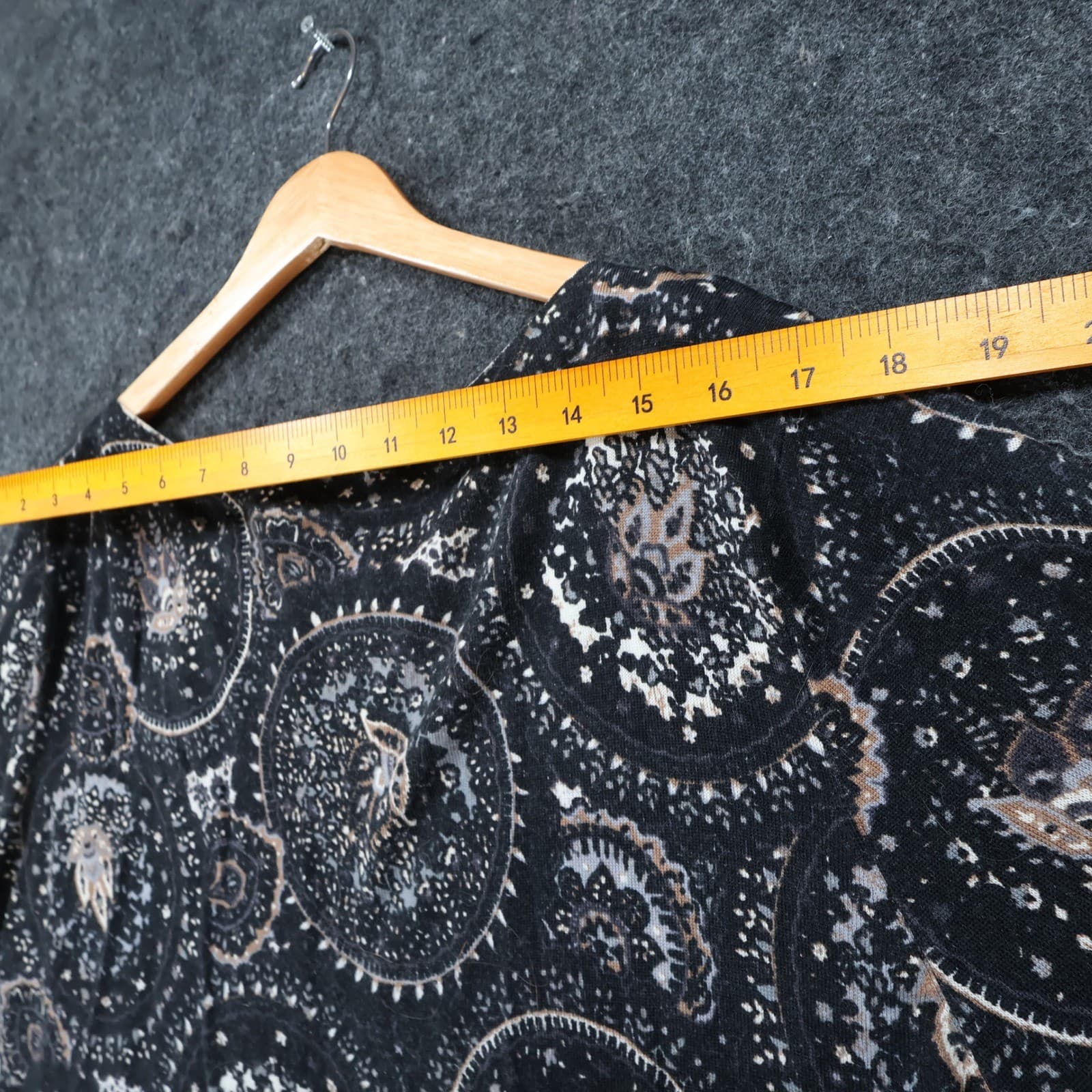 Talbots 3X Black Merino Wool Medallion Print Relaxed Sweater - Thumbnail 6