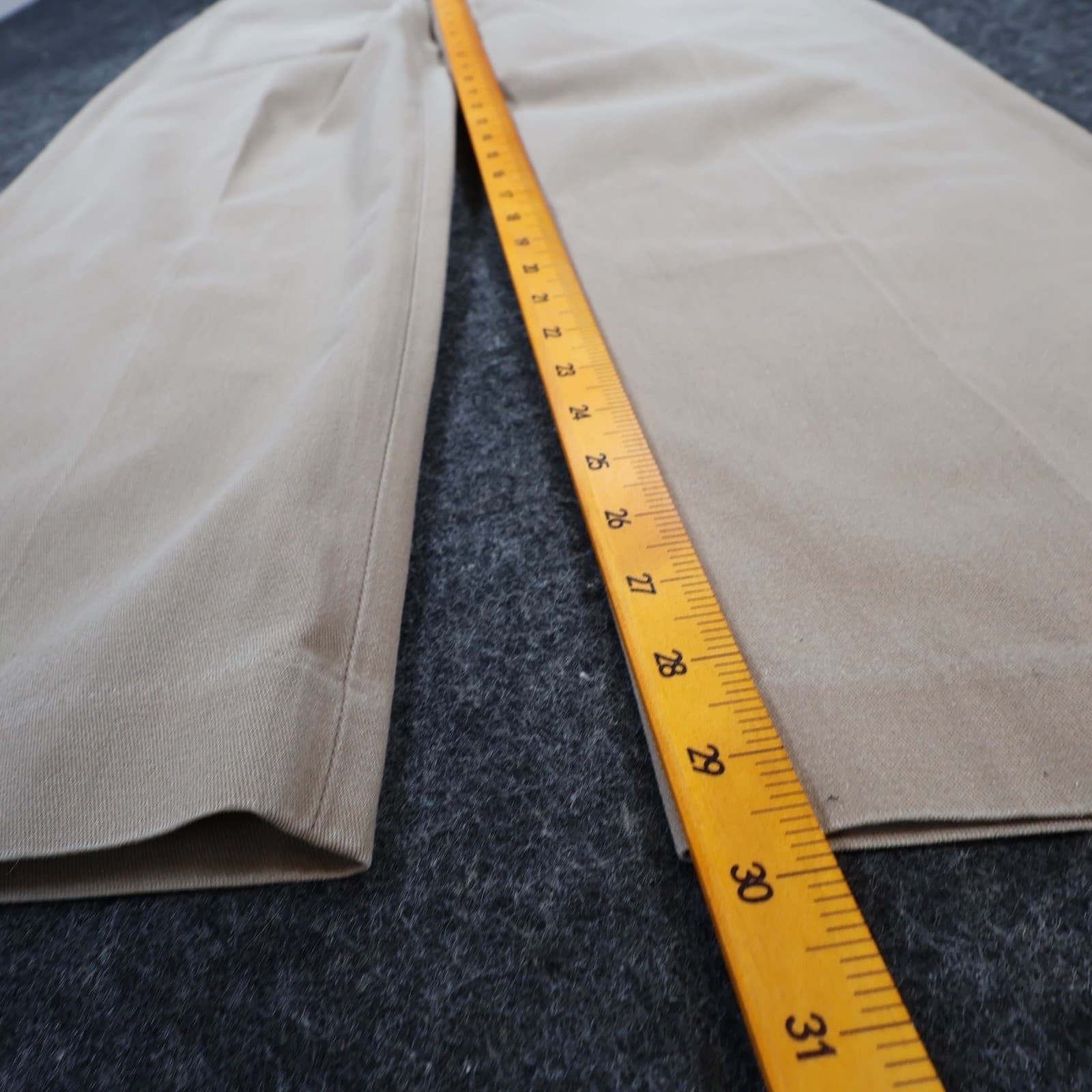 Eddie Bauer Chino Pants Mens 35x30 Tan Cotton Straight Fit Classic Khaki - Thumbnail 4