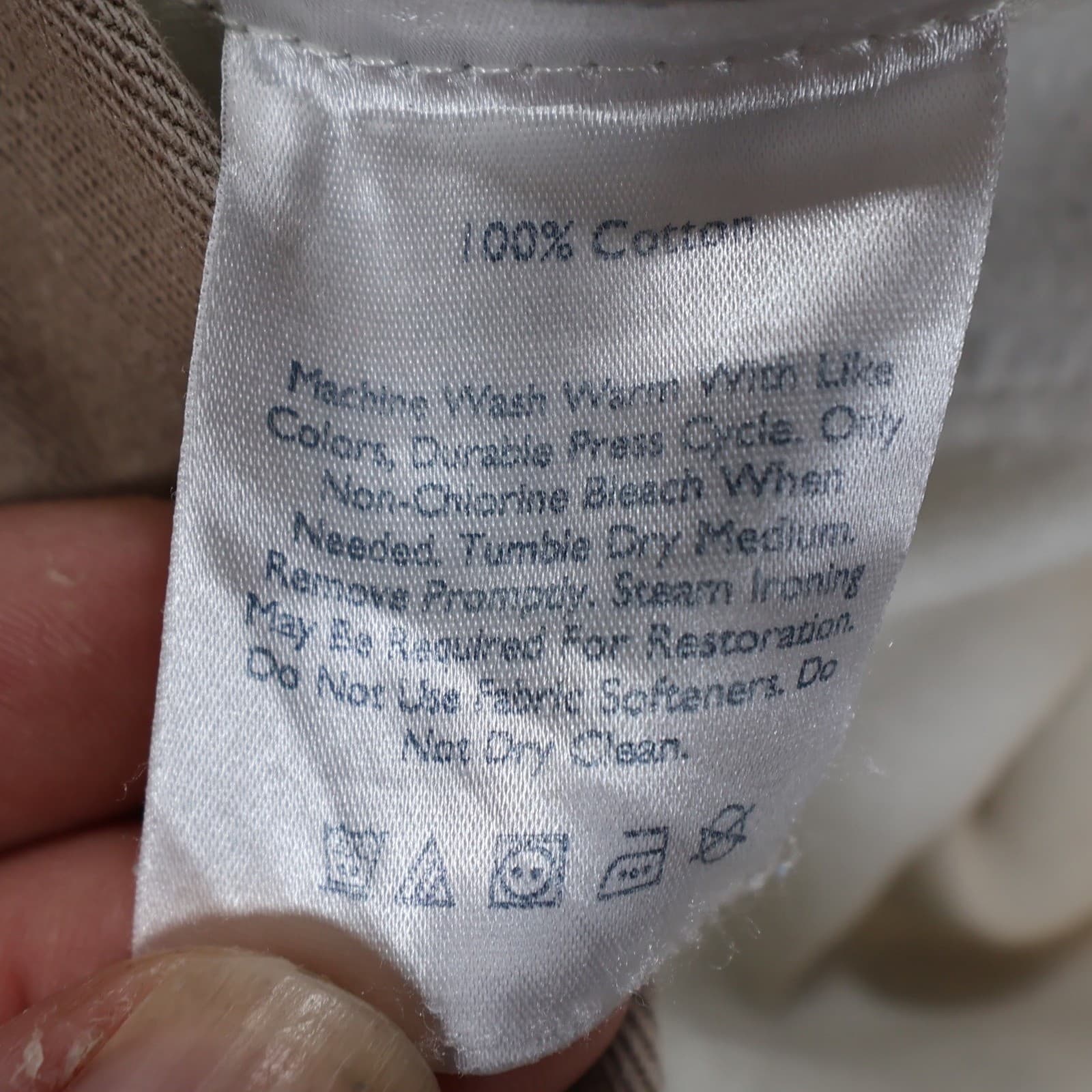 Eddie Bauer Chino Pants Mens 35x30 Tan Cotton Straight Fit Classic Khaki - Thumbnail 8