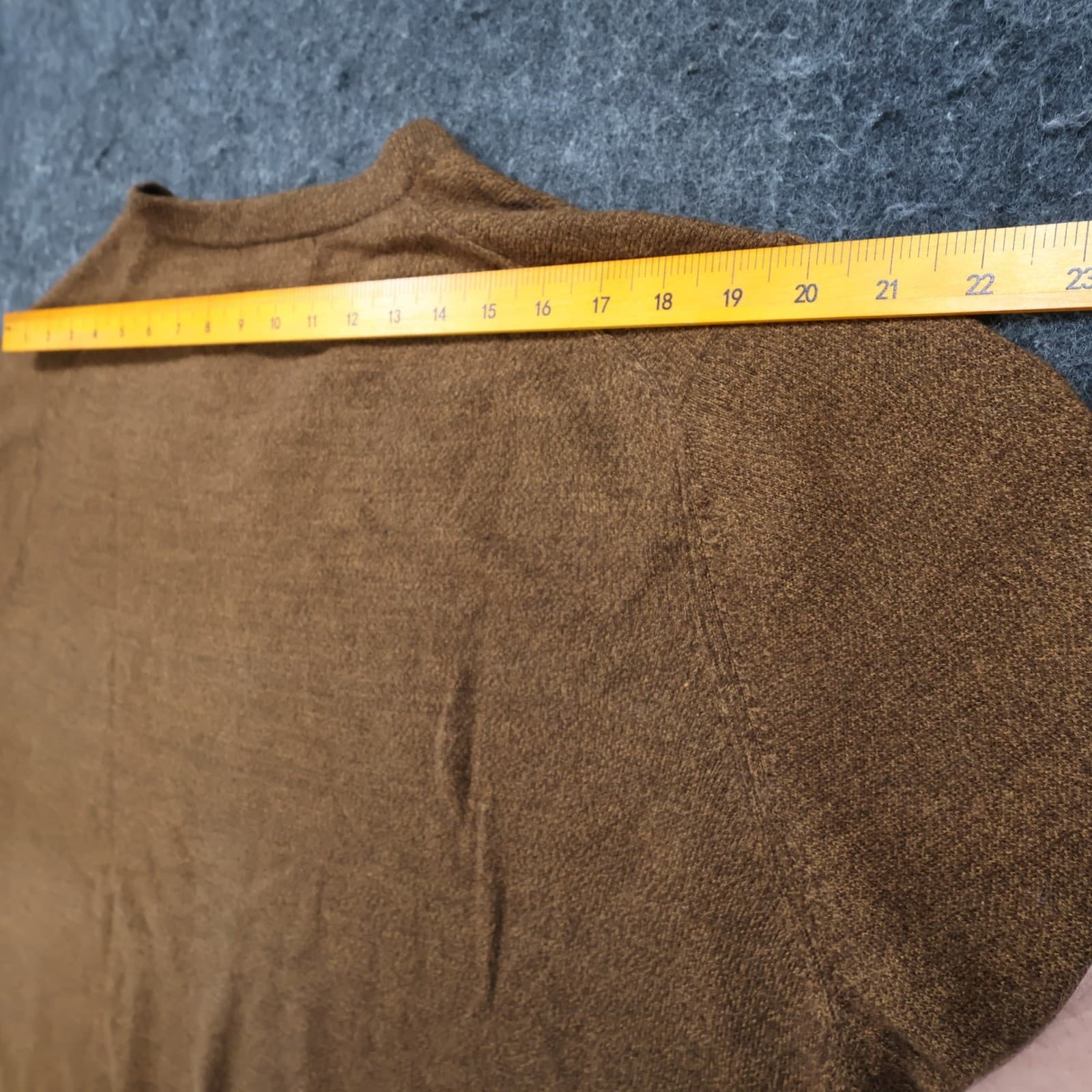 Weatherproof Sweater Mens XXL Brown Acrylic V-Neck Pullover Cable Knit - Thumbnail 6