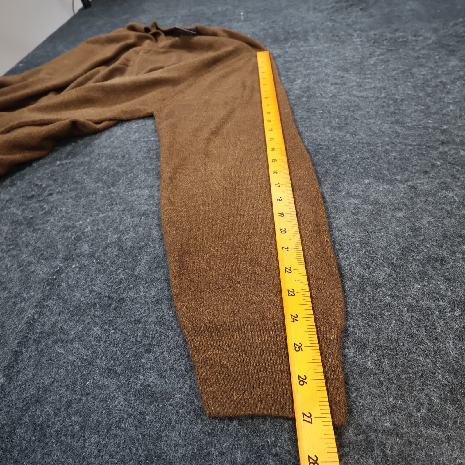 Weatherproof Sweater Mens XXL Brown Acrylic V-Neck Pullover Cable Knit - Thumbnail 4