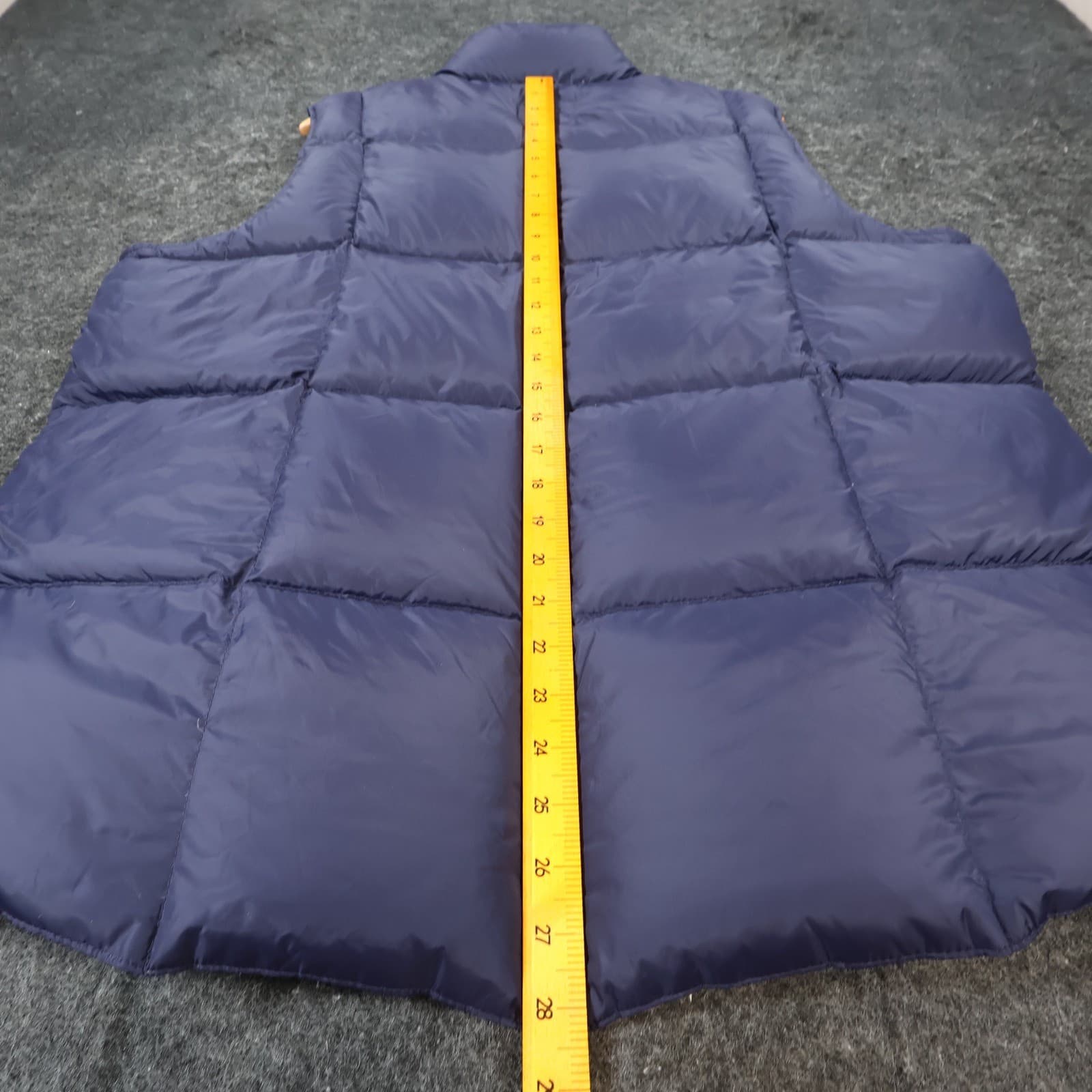 Lands' End Puffer Vest Womens 1X Purple Down Nylon Quilted Snap Front Gilet - Thumbnail 6