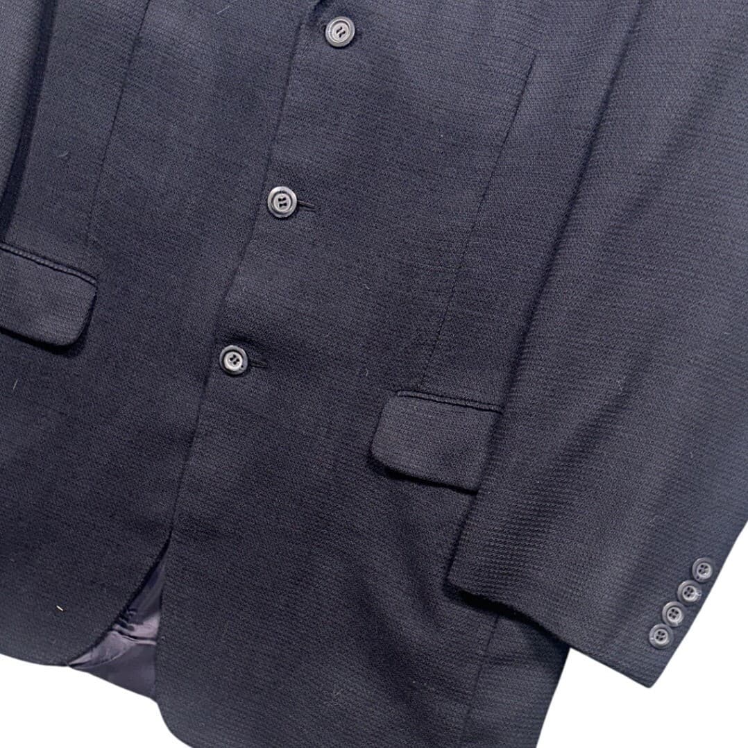 Jones New York Blazer Men 42L Navy Blue 100% Wool 3-Button Sport Coat - Thumbnail 6