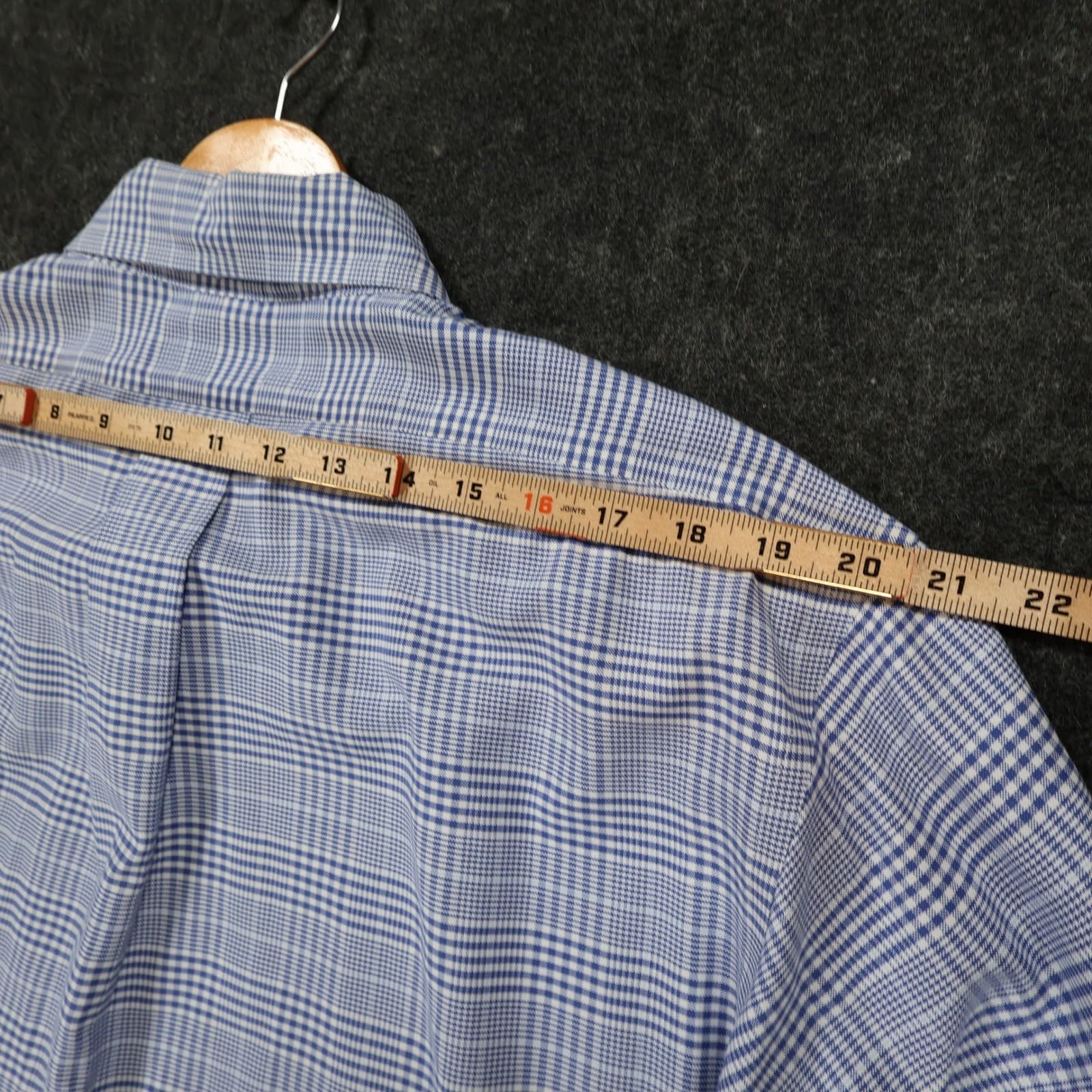 Brooks Brothers Button Down Shirt Mens 18-34 Blue Excellent Non-Iron Regent - Thumbnail 6