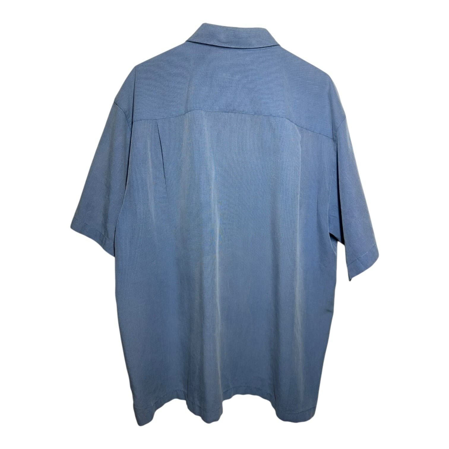 Weatherproof Men's XL Blue Button Down Shirt | Relaxed Fit Casual Everyday Top - Thumbnail 2