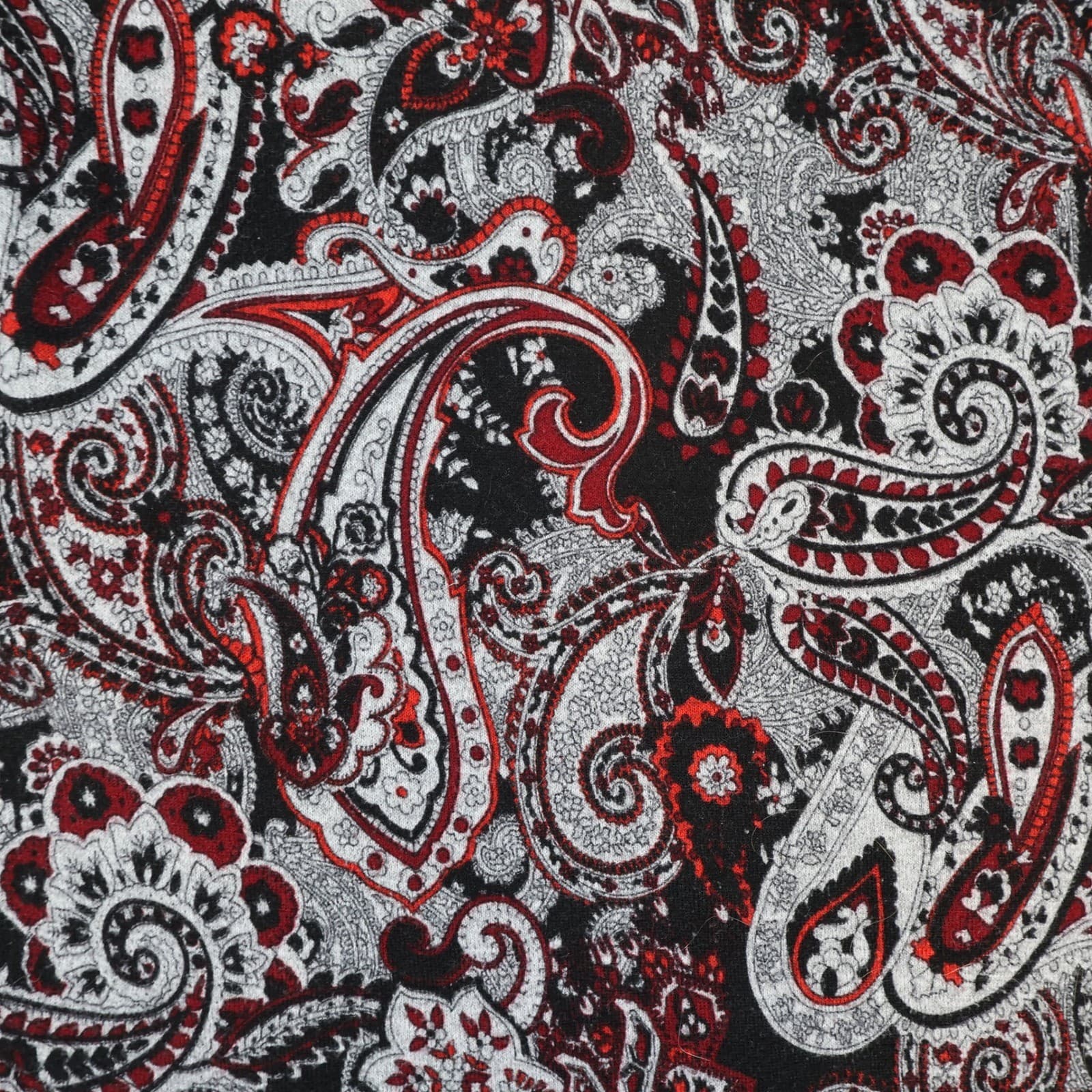 I.N. Studio Cowl Neck Top Women 3X Black Red Paisley Polyester Stretch Tunic - Thumbnail 11