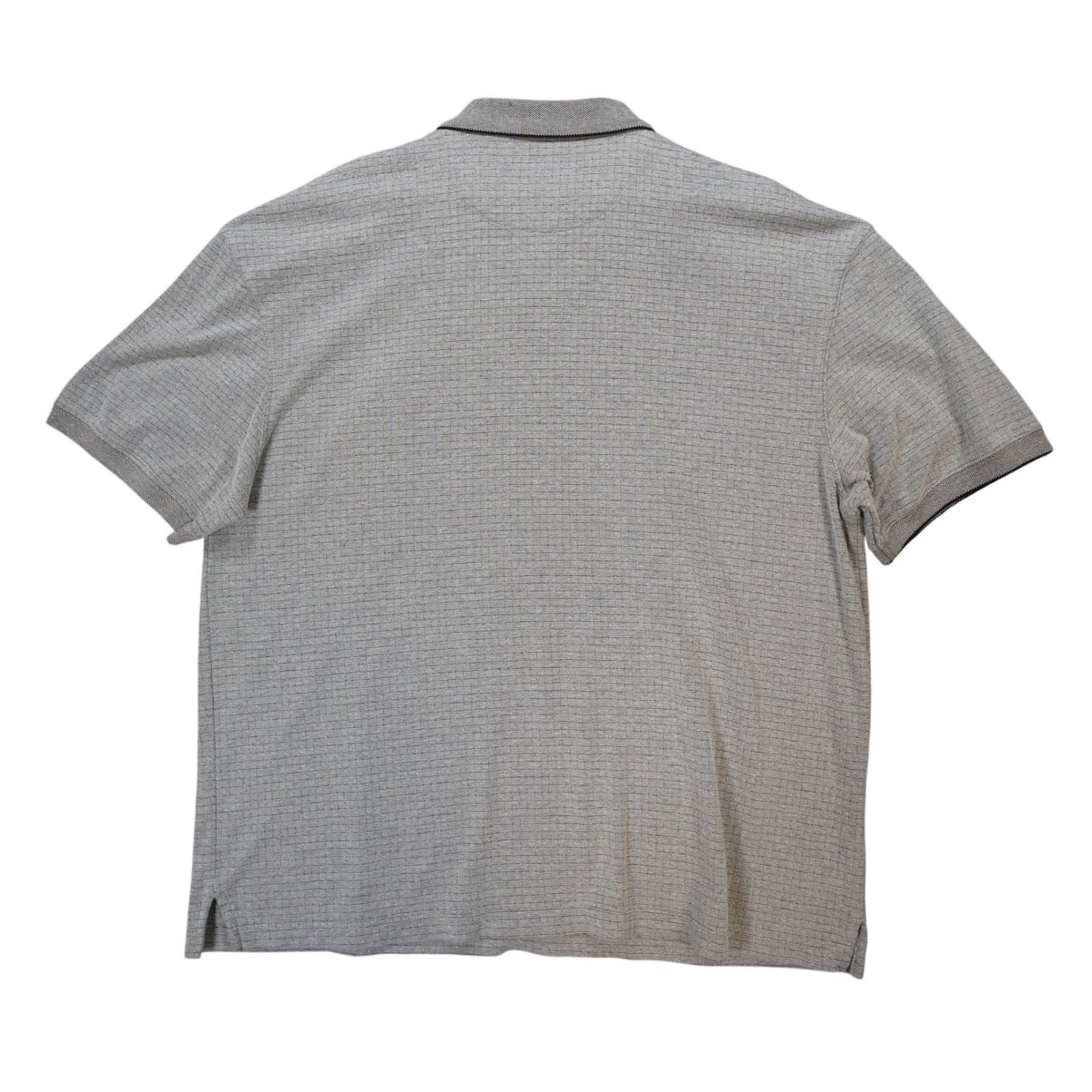 Marc Edwards Polo Shirt Mens XL Gray Excellent Swift-Dry Textured Pocket Short S - Thumbnail 2