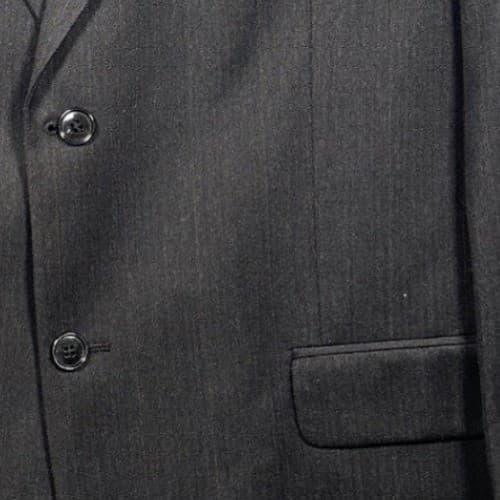 Albert Nipon Blazer Mens 42R Charcoal Grey 100% Wool Pinstripe Jacket - Thumbnail 7